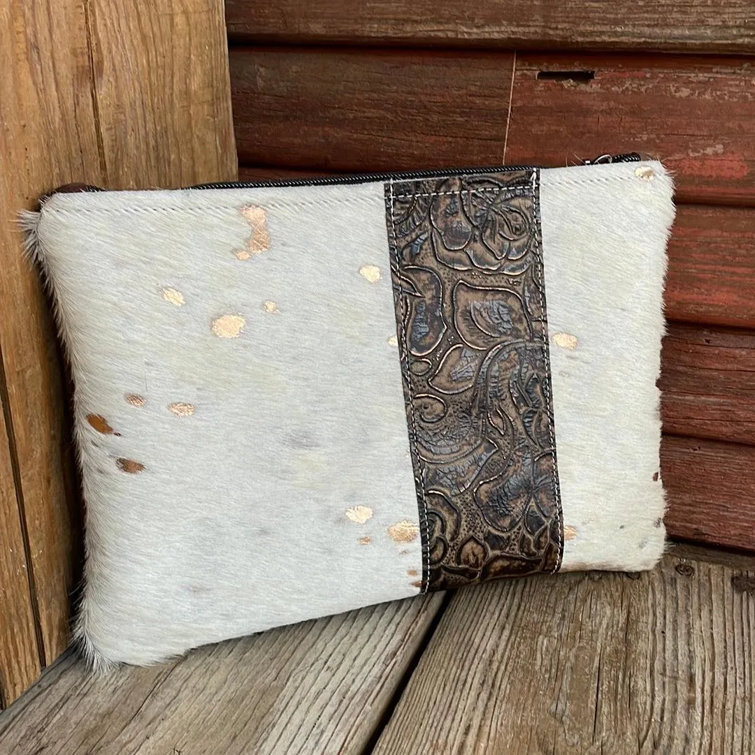 081 Banker's Bag - Rosegold Acid w/ Deadwood Roses