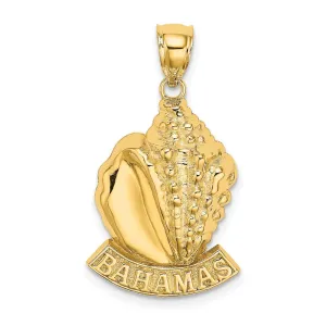 14K BAHAMAS Conch Shell Charm