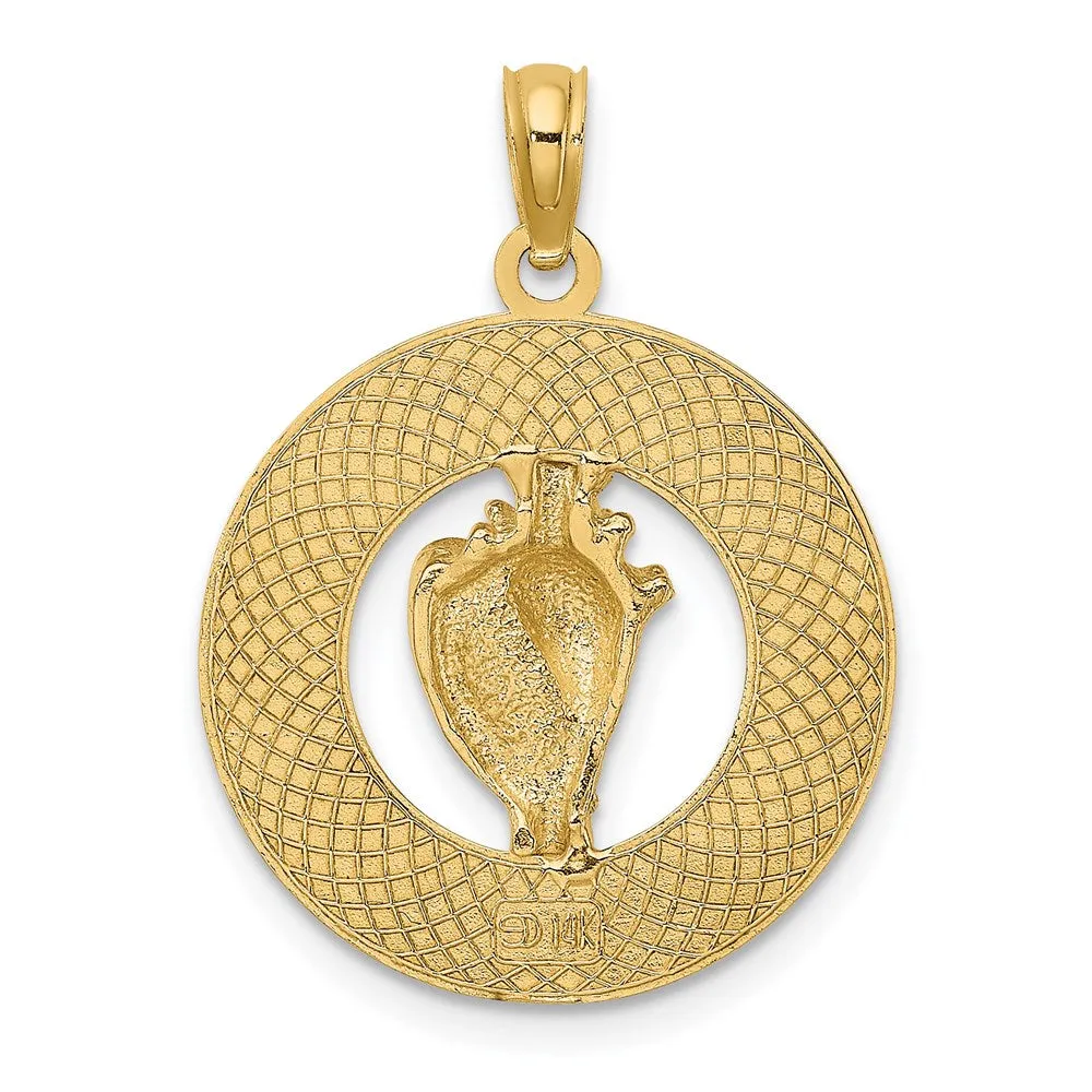 14K CAPE MAY w/ Conch Shell Charm