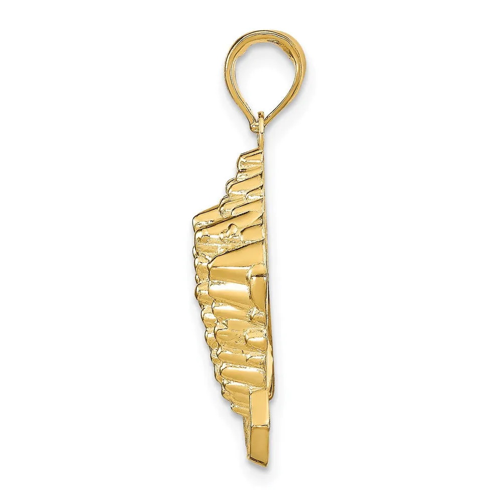 14k STONE HARBOR, NJ Conch Shell Pendant