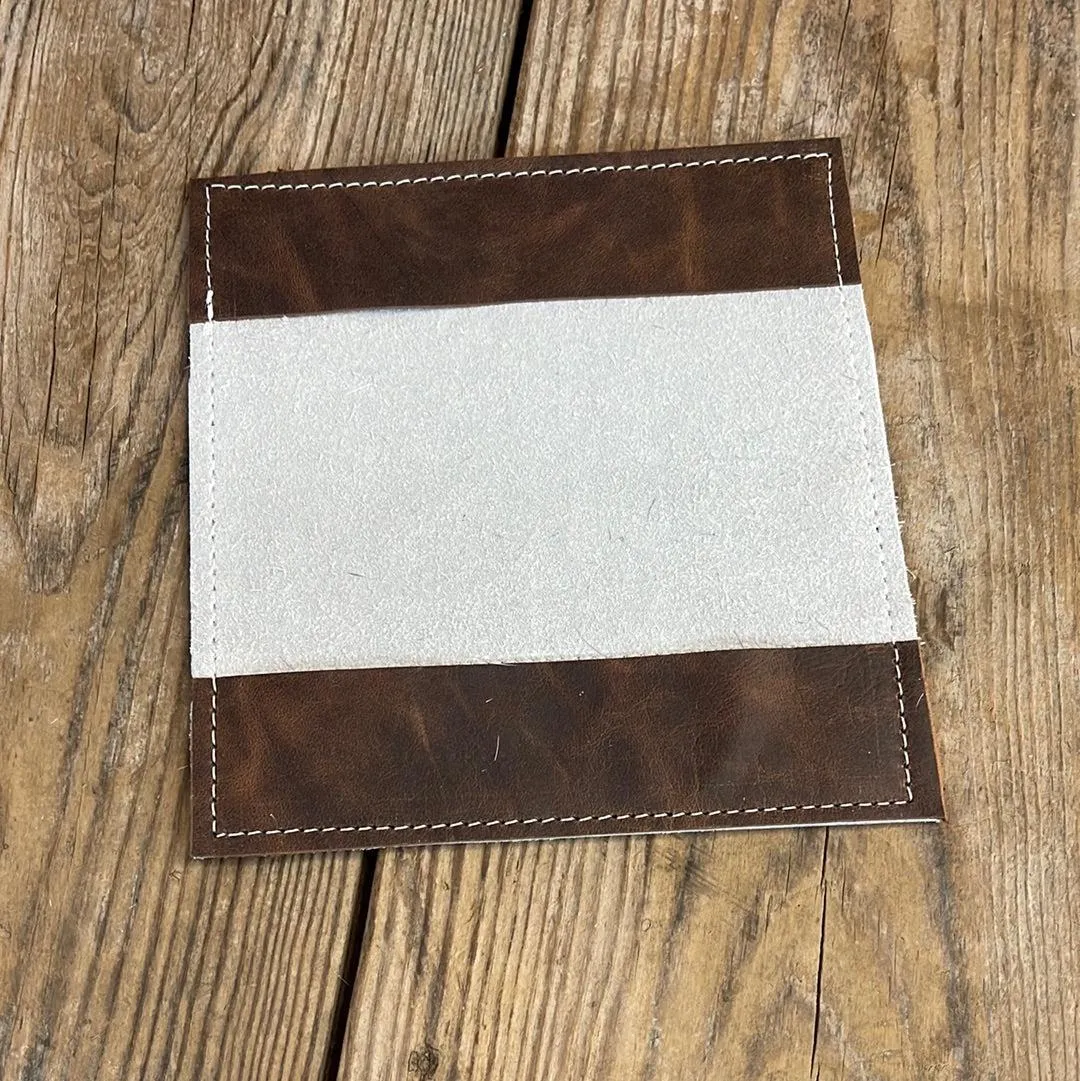 162 Checkbook Cover - Brindle w/ Patina Brands