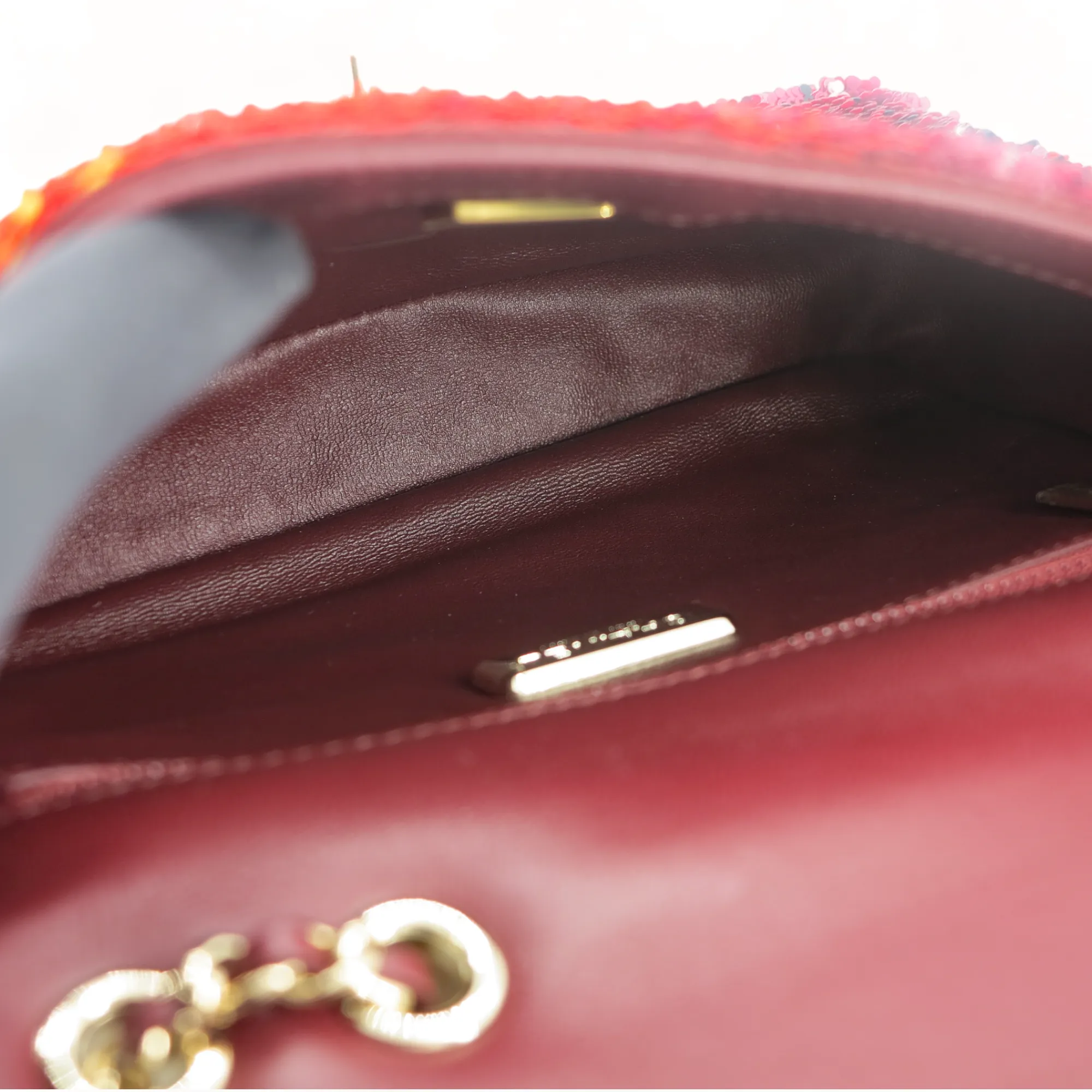 23A Sunset Shaded Sequin Mini Flap Bag