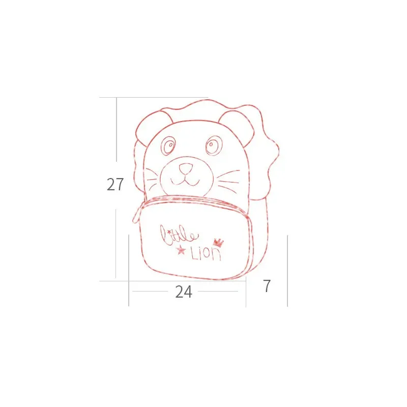 3D Lion School Backpacks