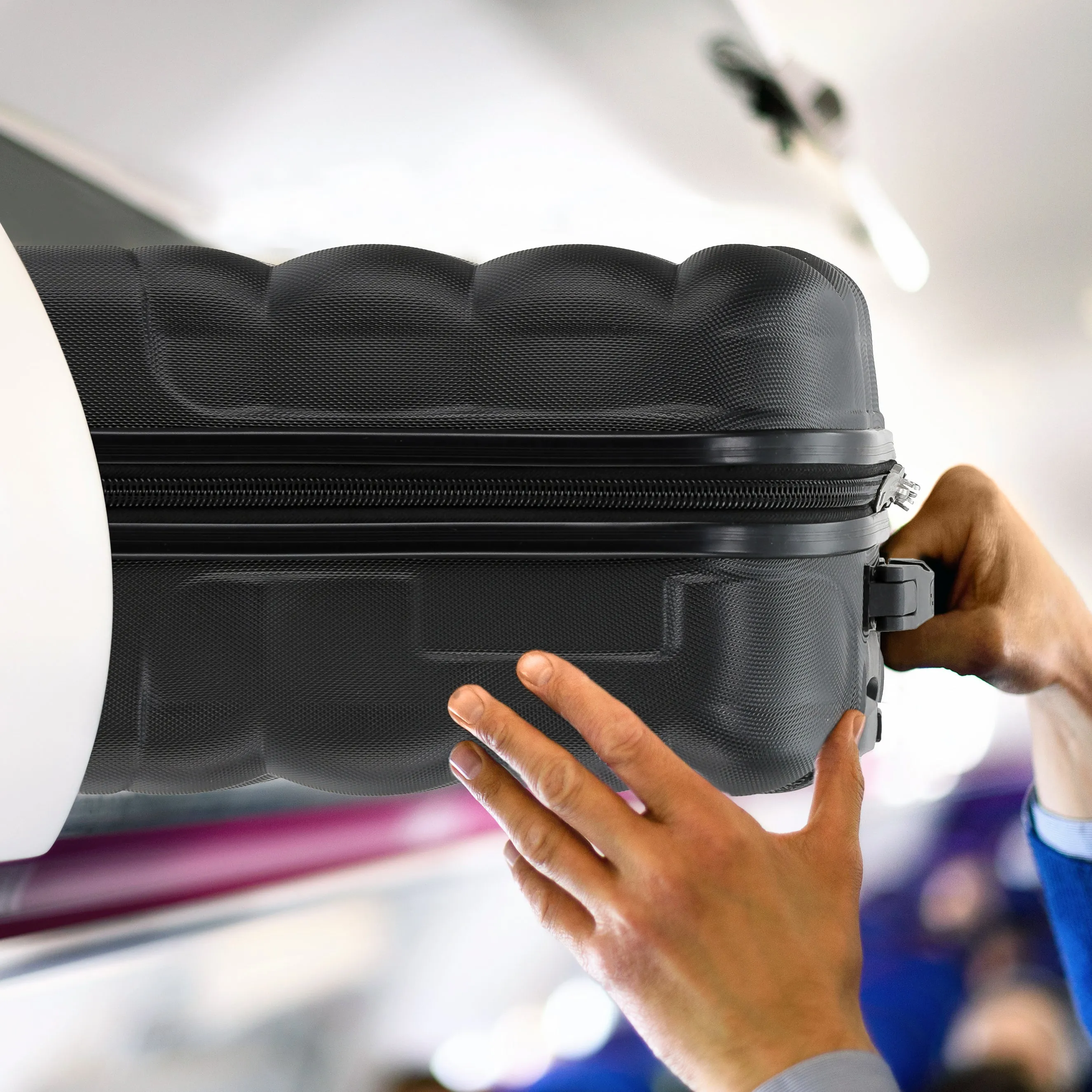 45x36x20cm Bubble Cabin Case Set Ryanair Easyjet Approved Carryon Cabin Suitcase