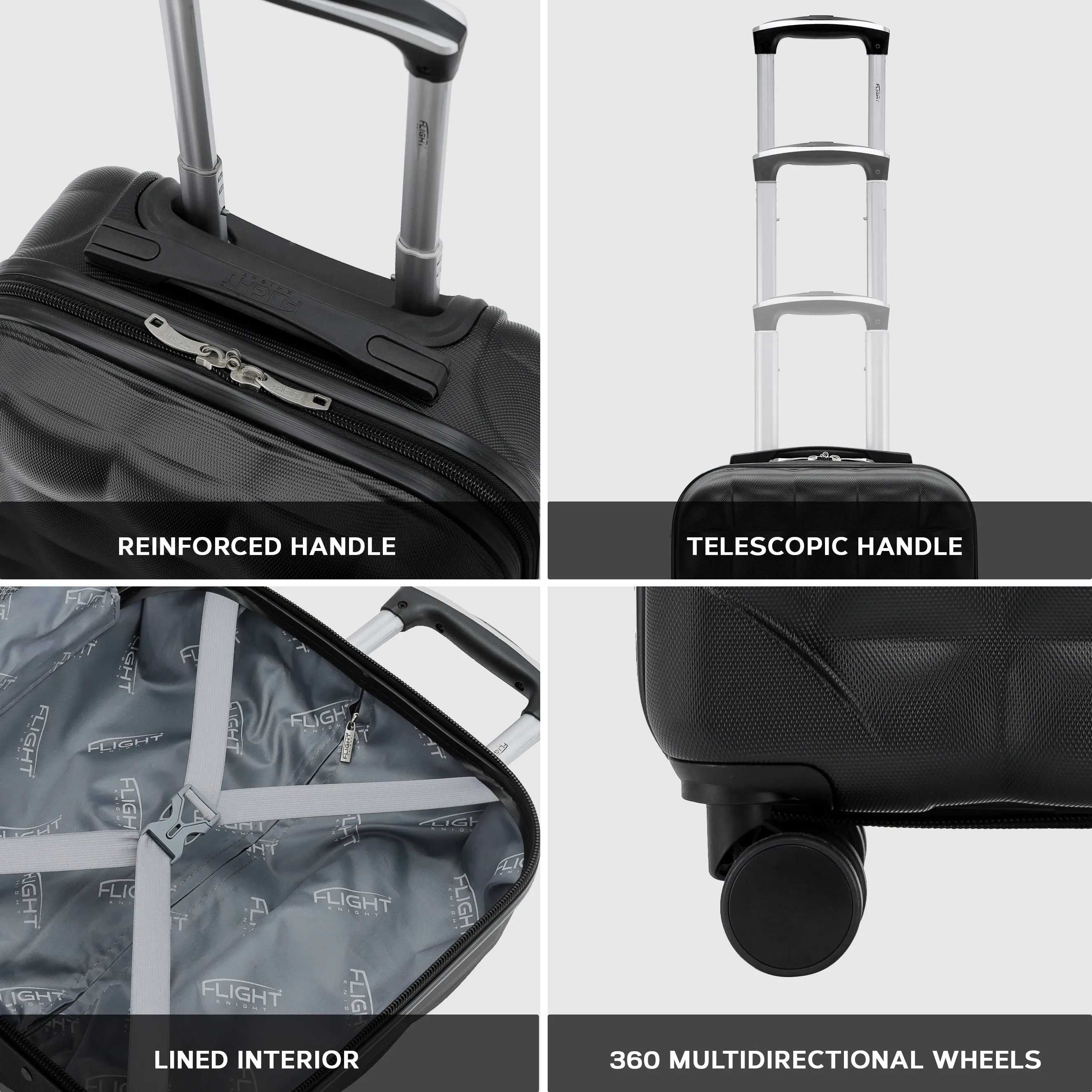 45x36x20cm Bubble Cabin Case Set Ryanair Easyjet Approved Carryon Cabin Suitcase
