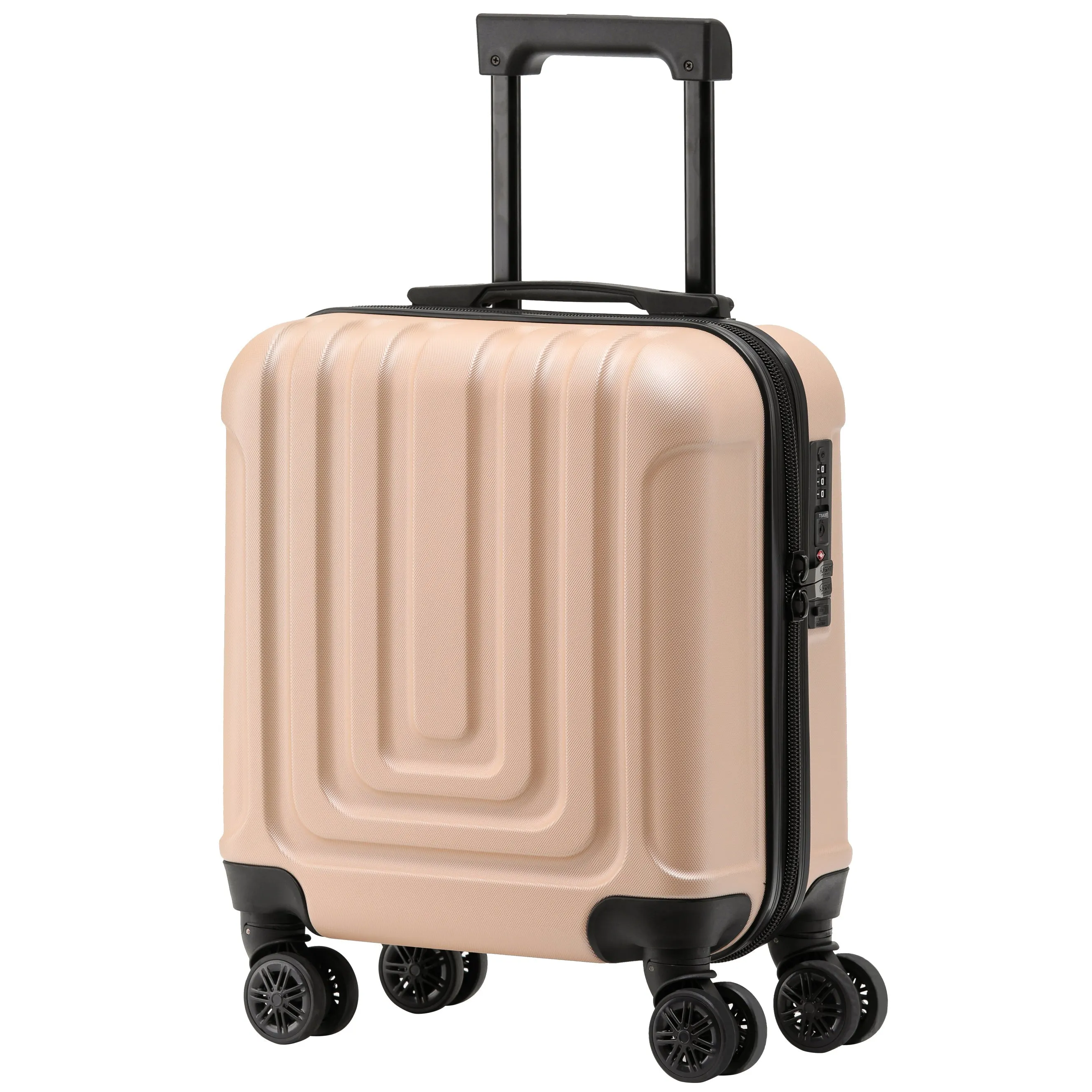 45x36x20cm Premium Hard Shell Lightweight Cabin Suitcase - 8 Spinner Wheels - Built-in TSA Lock & USB Port - Luggage Approved for Over 100 Airlines Including easyJet Underseat