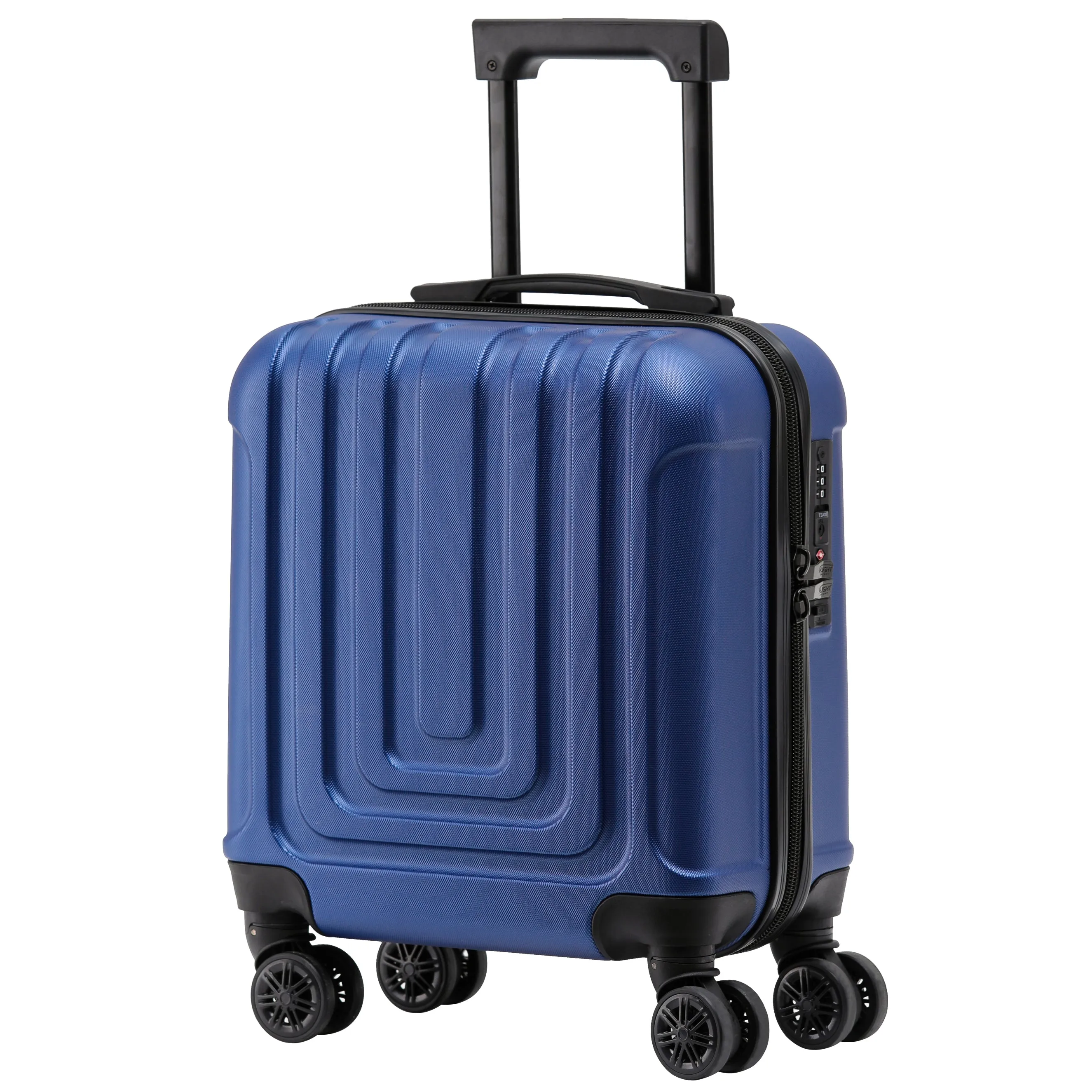 45x36x20cm Premium Hard Shell Lightweight Cabin Suitcase - 8 Spinner Wheels - Built-in TSA Lock & USB Port - Luggage Approved for Over 100 Airlines Including easyJet Underseat