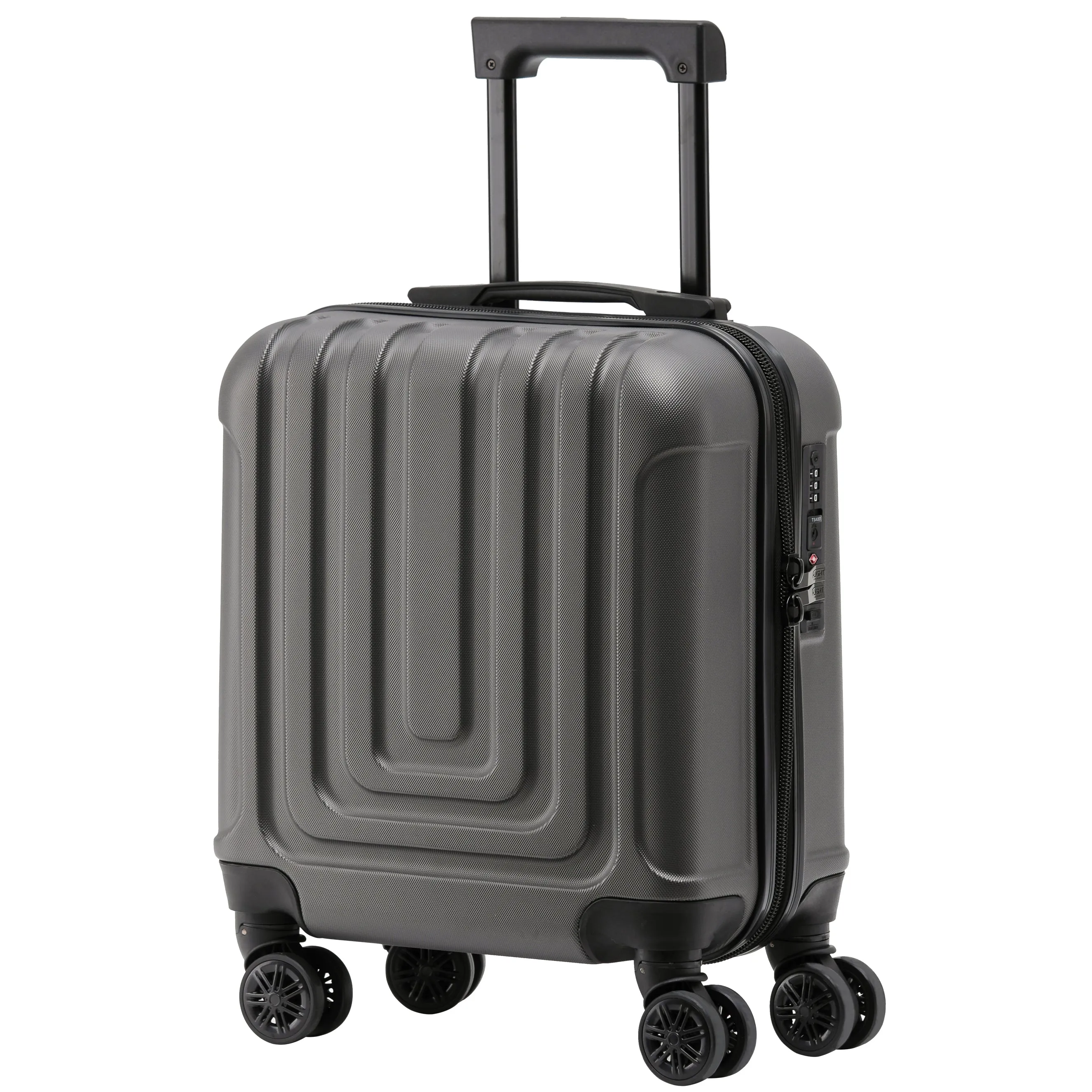 45x36x20cm Premium Hard Shell Lightweight Cabin Suitcase - 8 Spinner Wheels - Built-in TSA Lock & USB Port - Luggage Approved for Over 100 Airlines Including easyJet Underseat