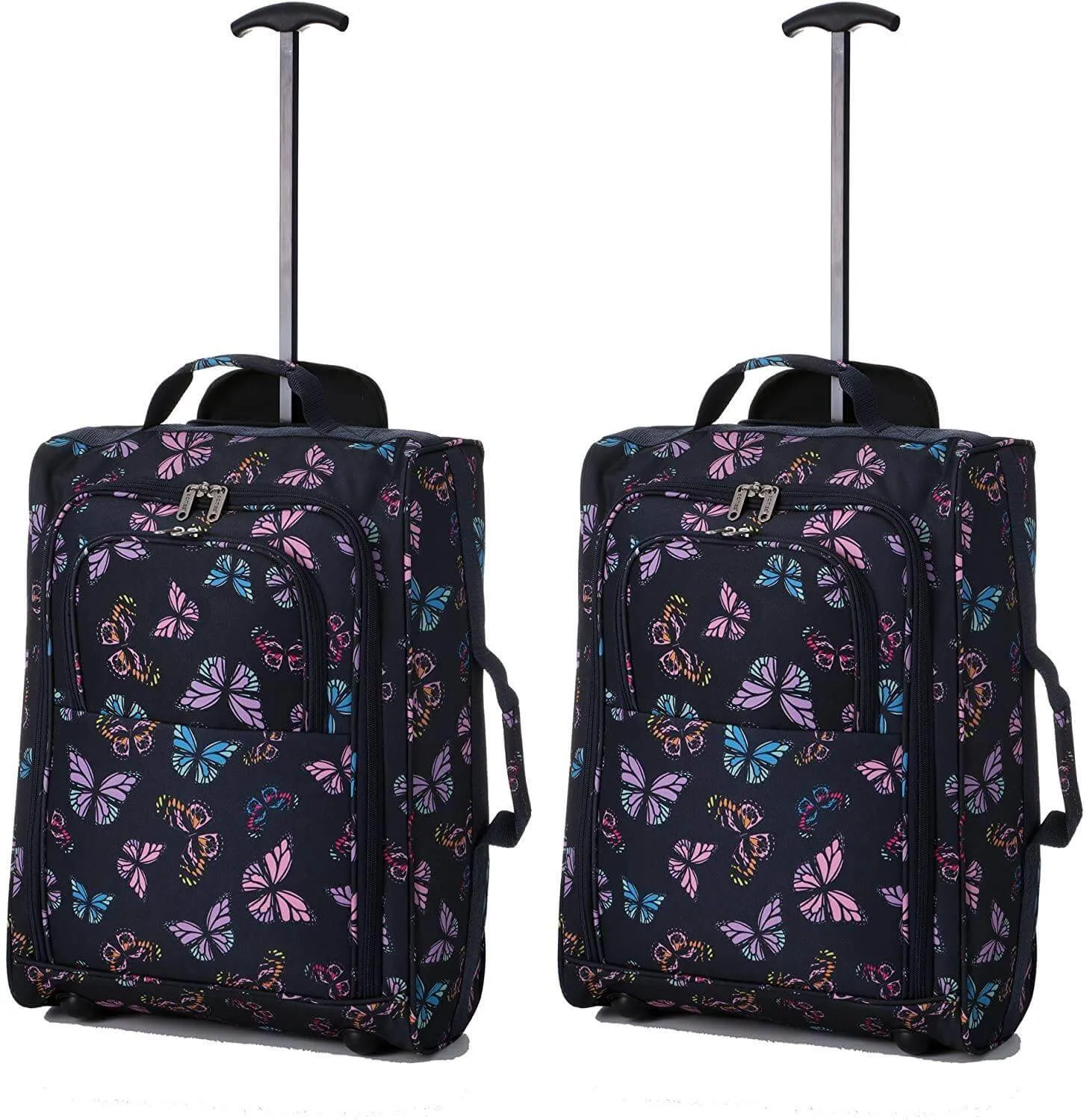 5 Cities (55x35x20cm) Lightweight Cabin Hand Luggage (x2), Approved For Ryanair/easyJet/British Airways and more!