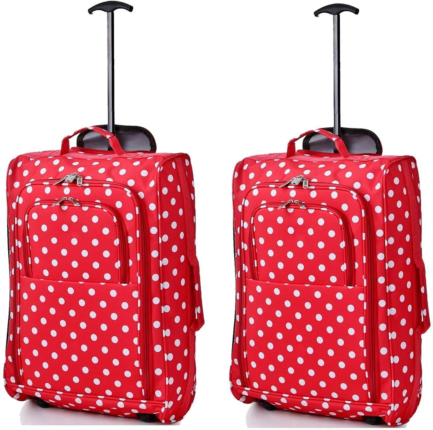 5 Cities (55x35x20cm) Lightweight Cabin Hand Luggage (x2), Approved For Ryanair/easyJet/British Airways and more!