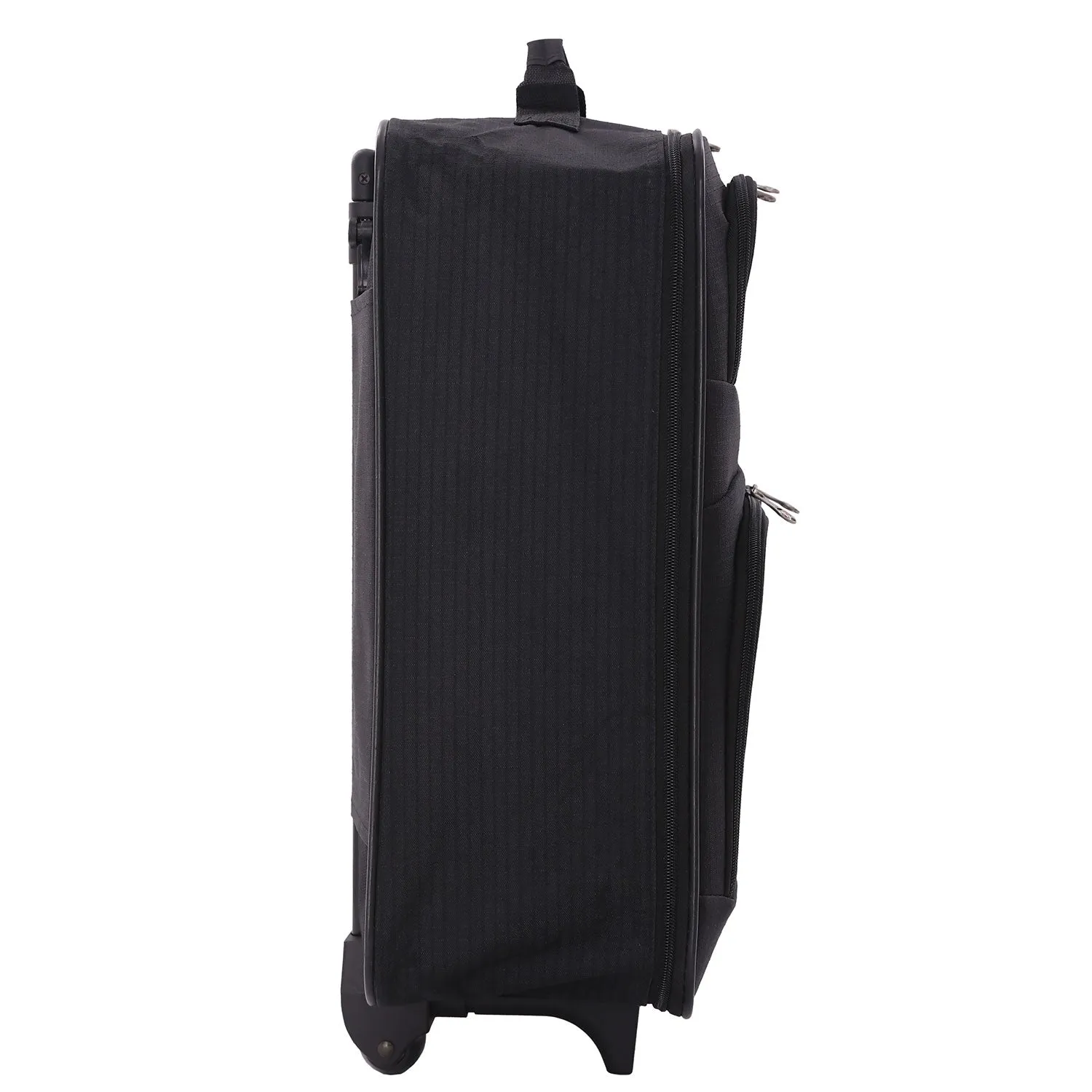 5 Cities Easyjet Ryanair 55x40x20cm Folding Cabin Bag Hand Luggage Carry On Suitcase Black