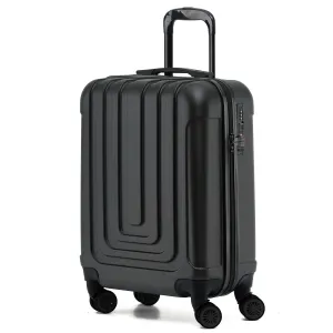 55x40x20cm Premium Hard Shell Lightweight Cabin Suitcase - 8 Spinner Wheels - Built-in TSA Lock & USB Port - Luggage Approved for Over 100 Airlines Including Ryanir (Priority)
