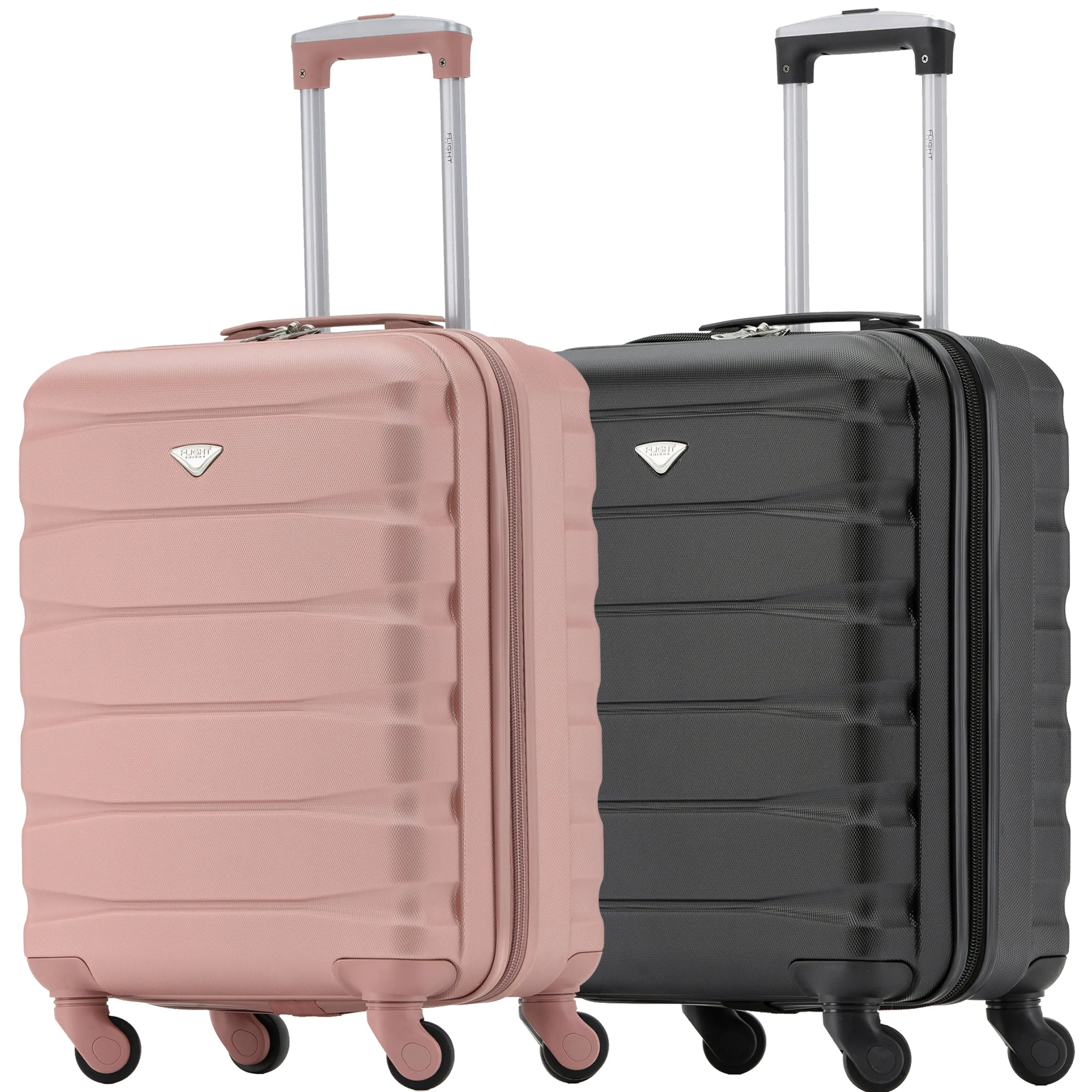 55x40x23cm Maximum Size Lufthansa Lightweight 4 Wheel ABS Hard Cabin Suitcase