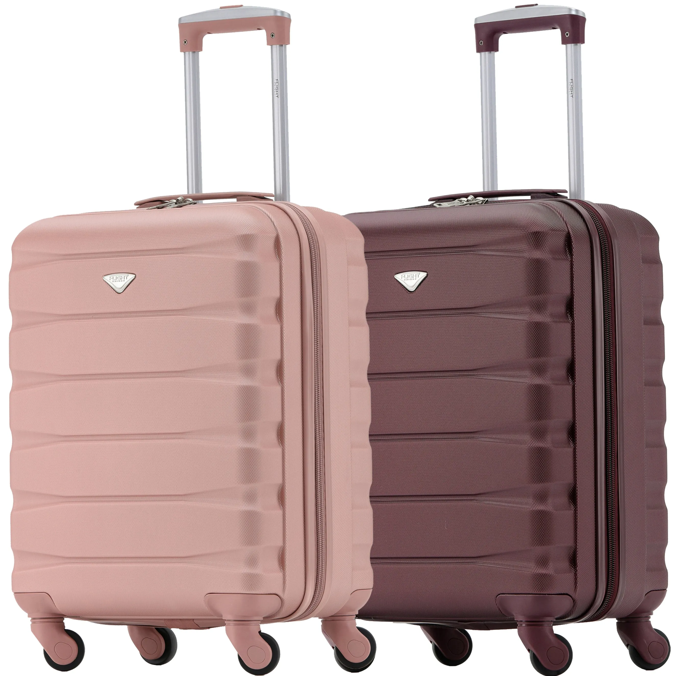 55x40x23cm Maximum Size Lufthansa Lightweight 4 Wheel ABS Hard Cabin Suitcase