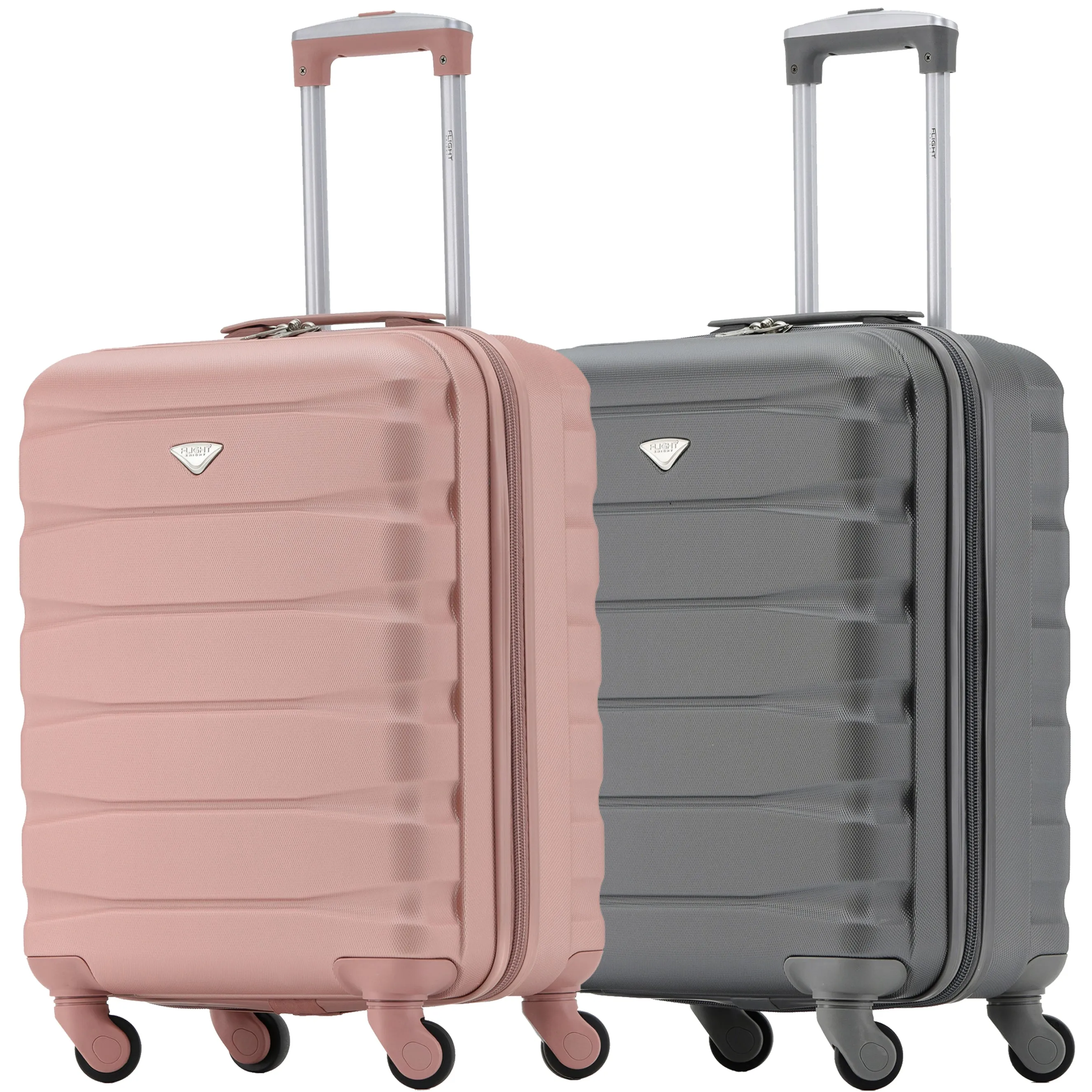 55x40x23cm Maximum Size Lufthansa Lightweight 4 Wheel ABS Hard Cabin Suitcase
