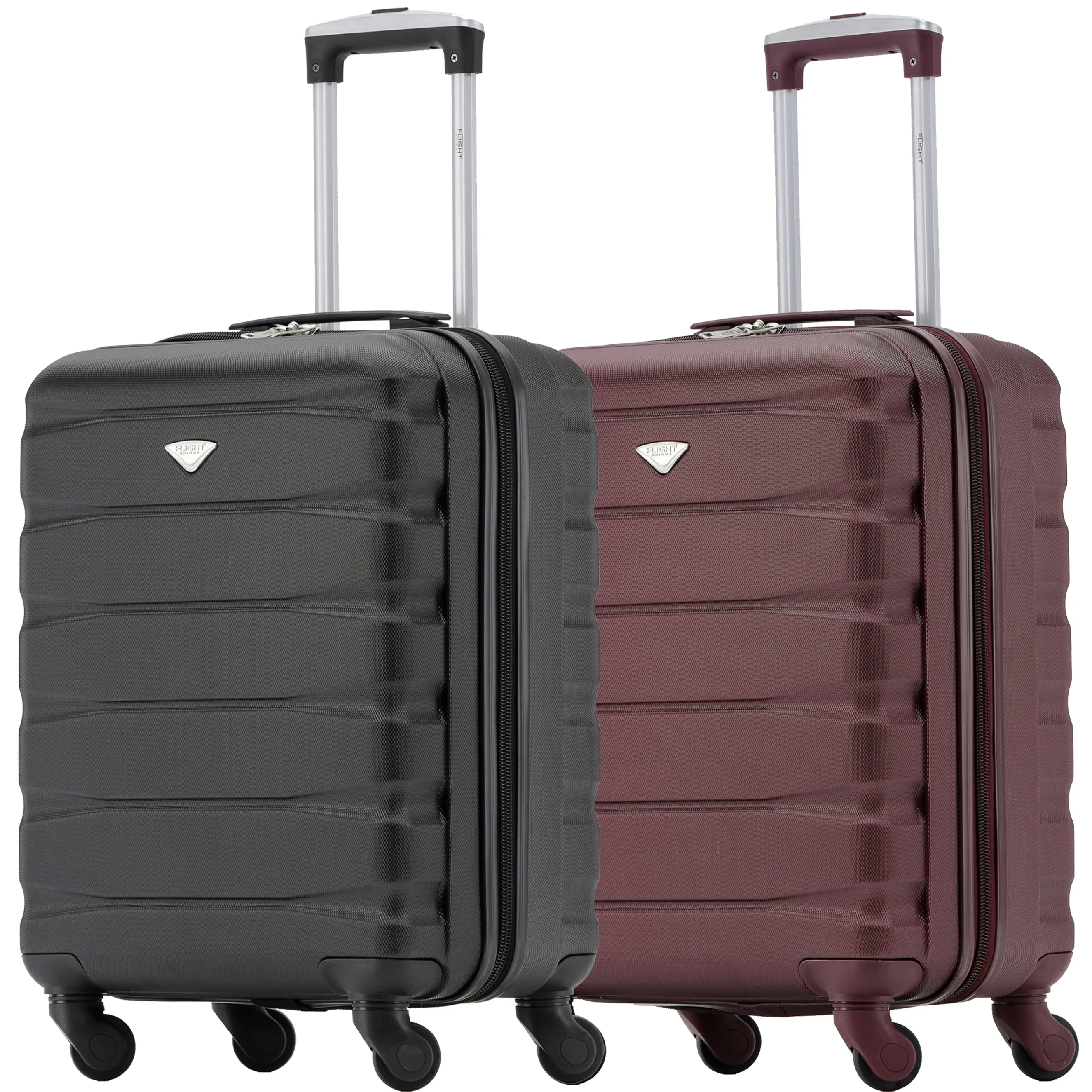 55x40x23cm Maximum Size Lufthansa Lightweight 4 Wheel ABS Hard Cabin Suitcase