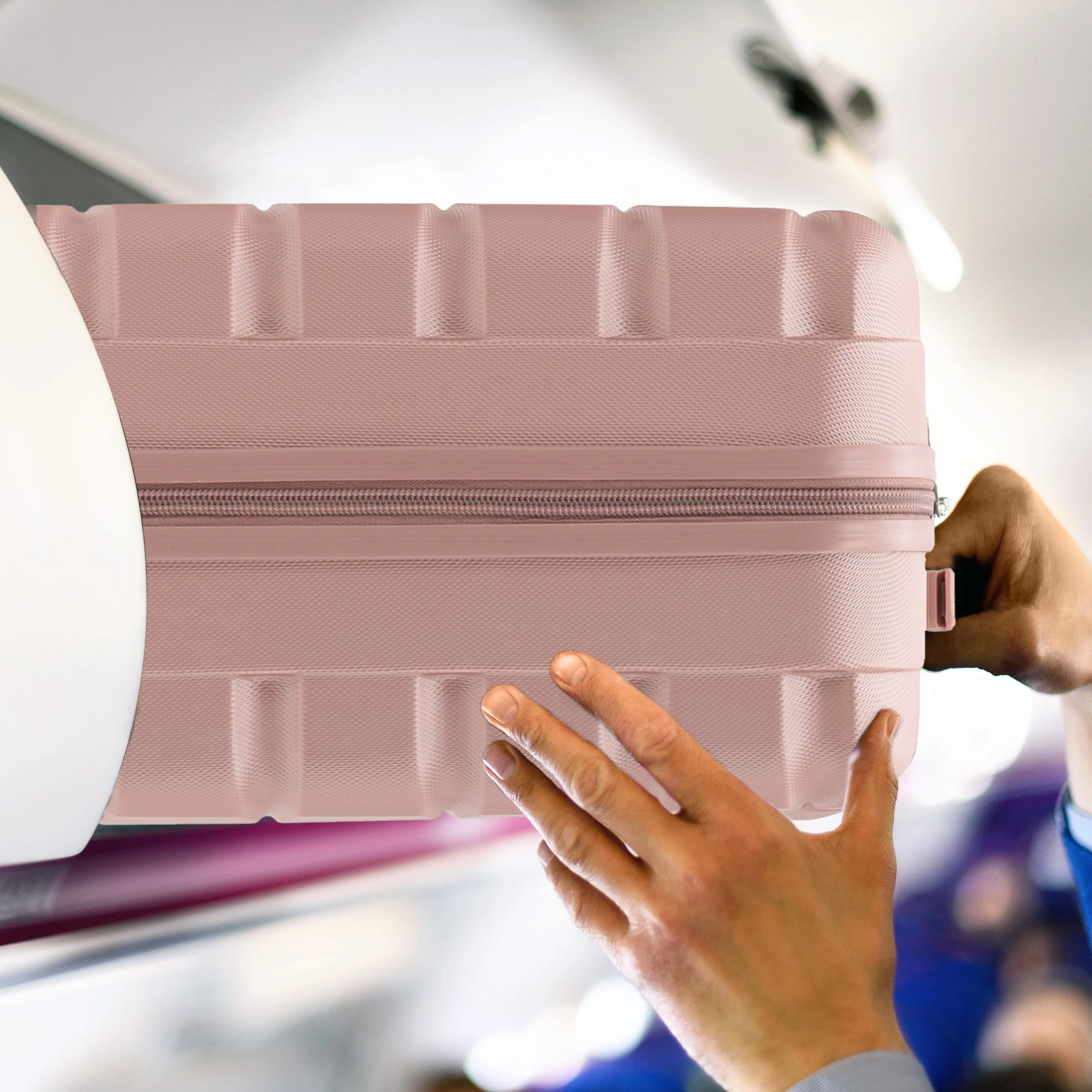 56x45x25cm Maximum Size For easyJet Large Cabin Bag Lightweight 4 Wheel ABS Case