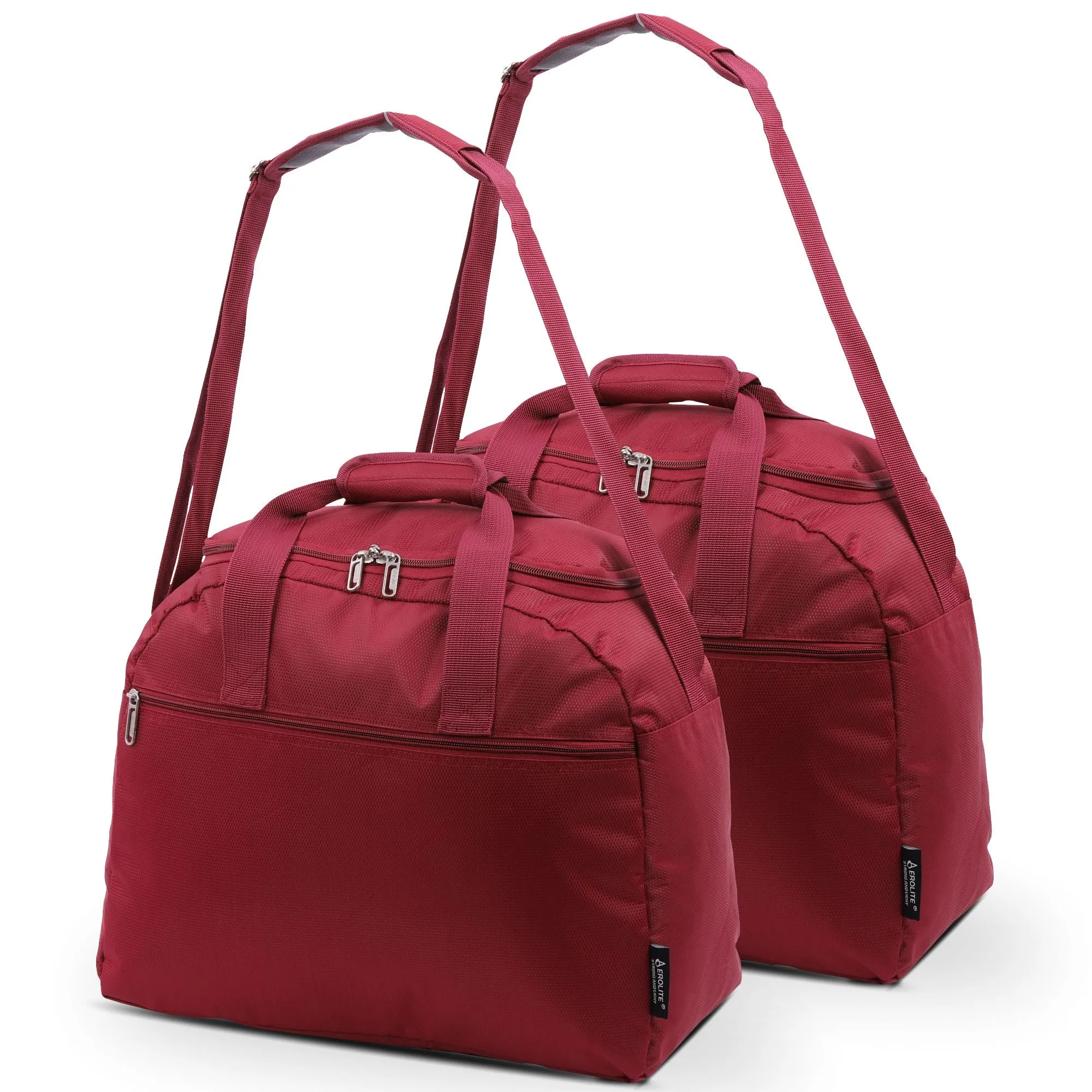 Aerolite (45x36x20cm) New and Improved 2024 Easyjet Maximum Size Holdall Cabin Luggage Under Seat Flight Bag, Black