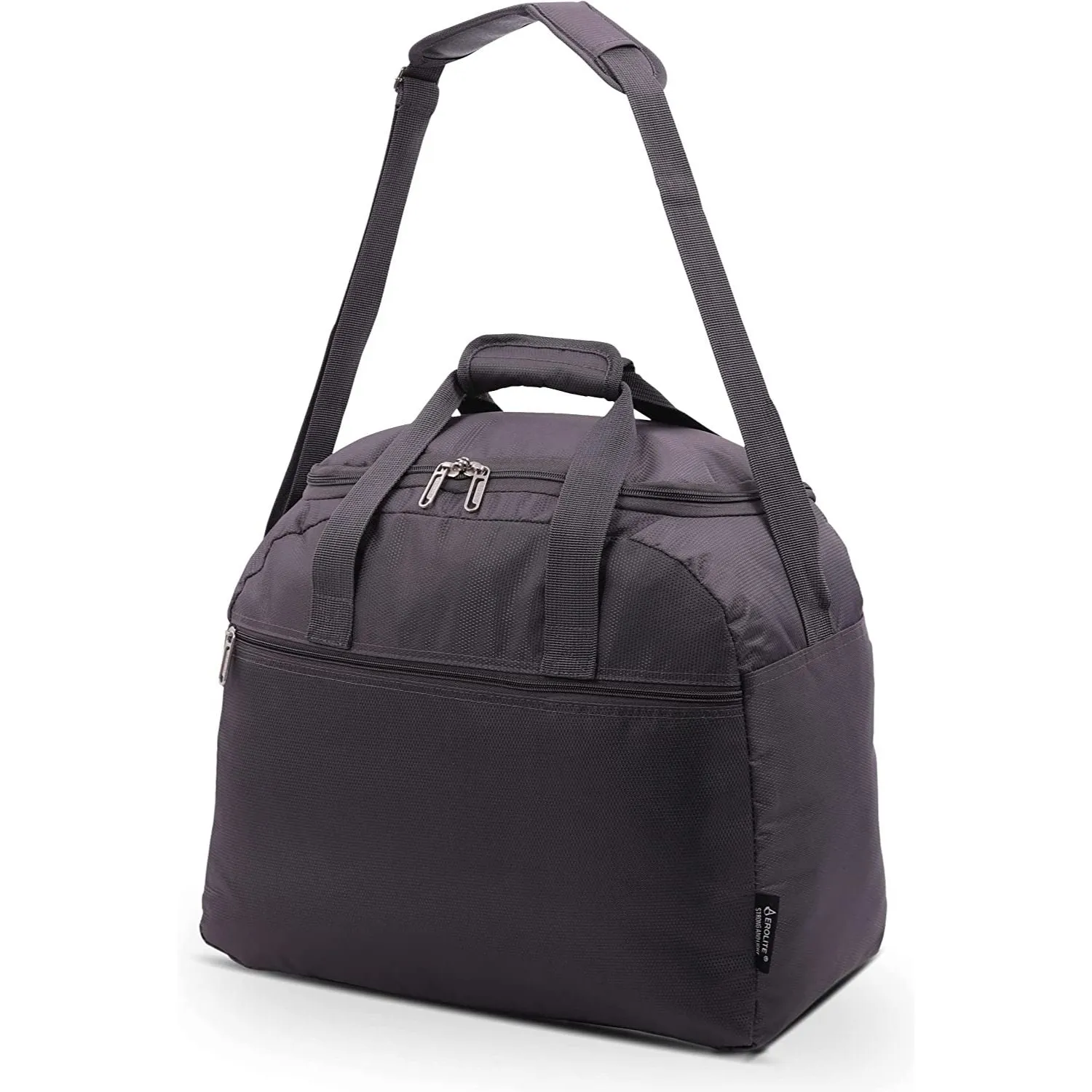 Aerolite (45x36x20cm) New and Improved 2024 Easyjet Maximum Size Holdall Cabin Luggage Under Seat Flight Bag, Black