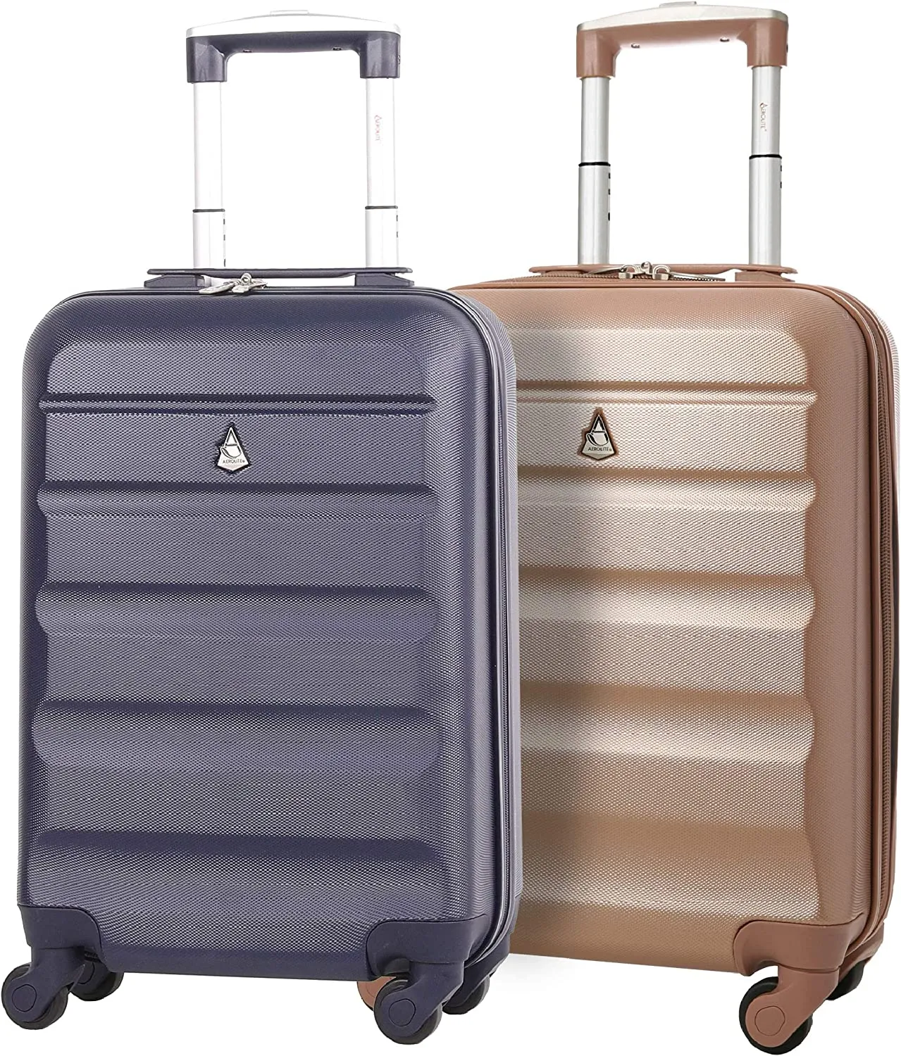 Aerolite (55x35x20cm) Lightweight Hard Shell Cabin Hand Luggage (x2 Set)