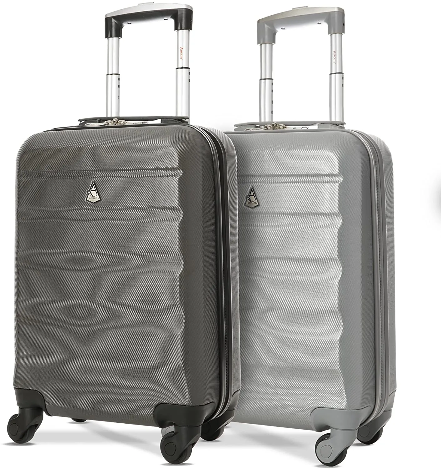 Aerolite (55x35x20cm) Lightweight Hard Shell Cabin Hand Luggage (x2 Set)
