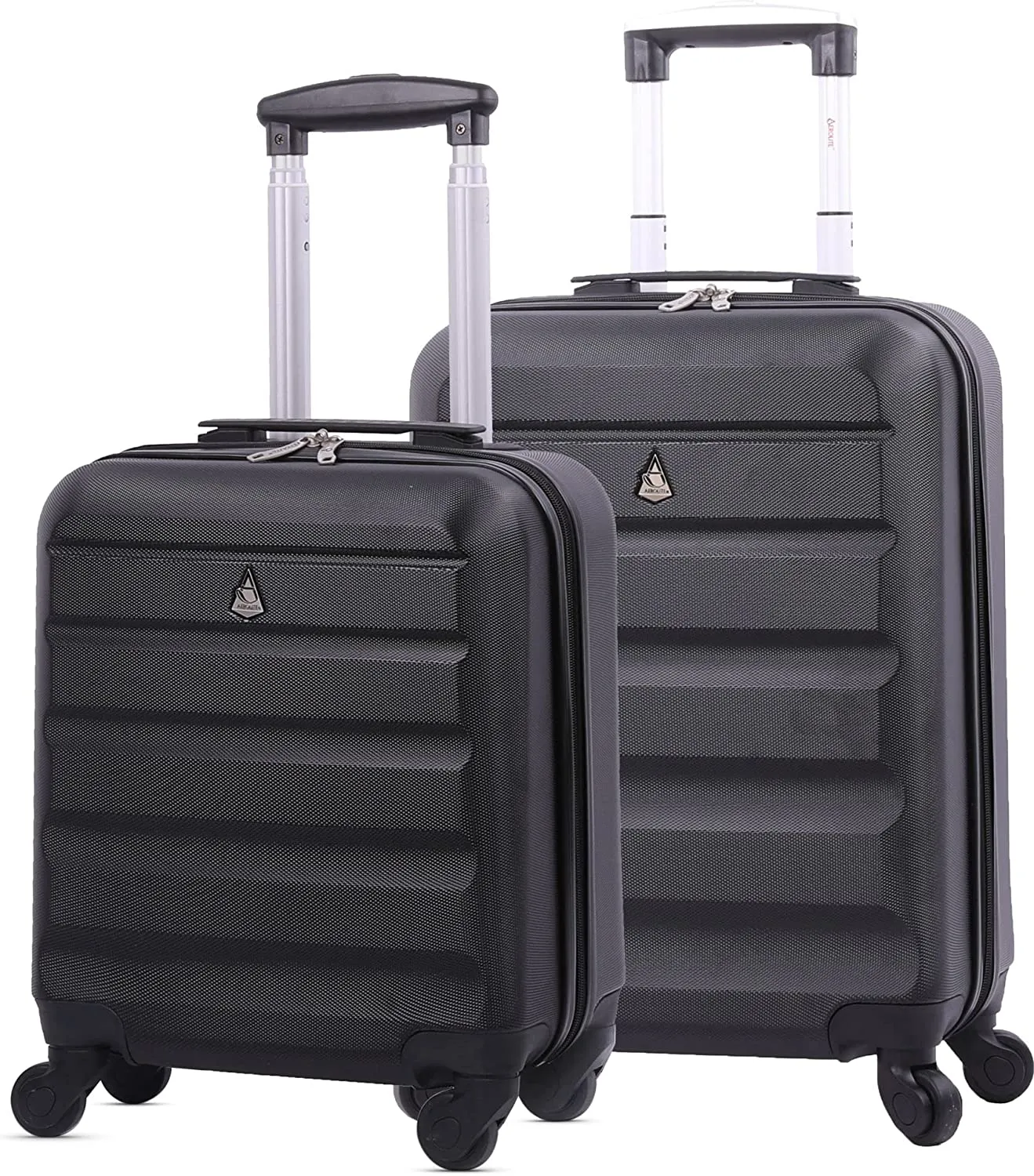 Aerolite 55x38x20cm Emirates Max Size Hard Shell Carry On Hand Cabin Luggage Suitcase 55x38x20 with 4 Wheels,Also Fits Many Other Airlines
