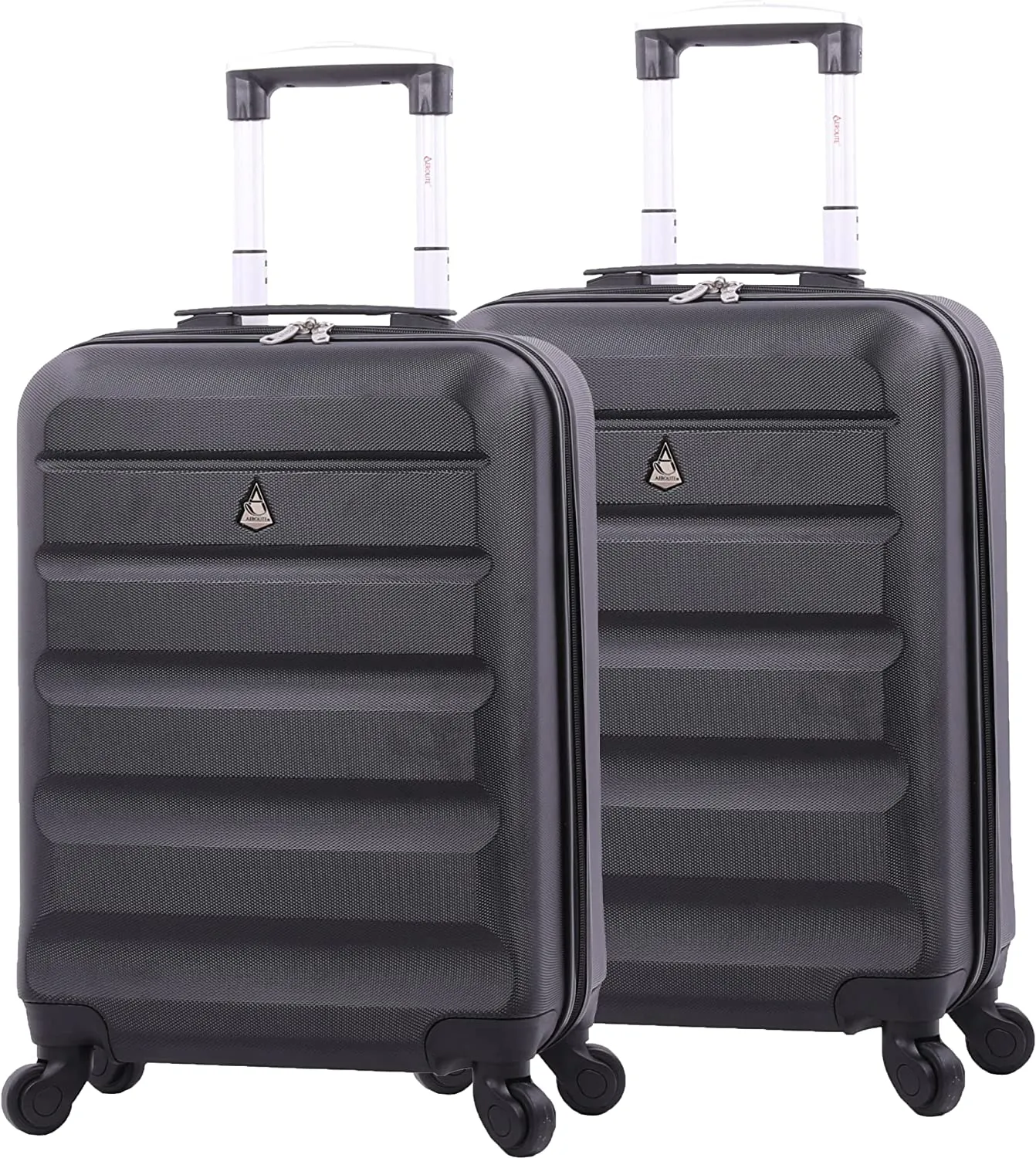 Aerolite 55x38x20cm Emirates Max Size Hard Shell Carry On Hand Cabin Luggage Suitcase 55x38x20 with 4 Wheels,Also Fits Many Other Airlines