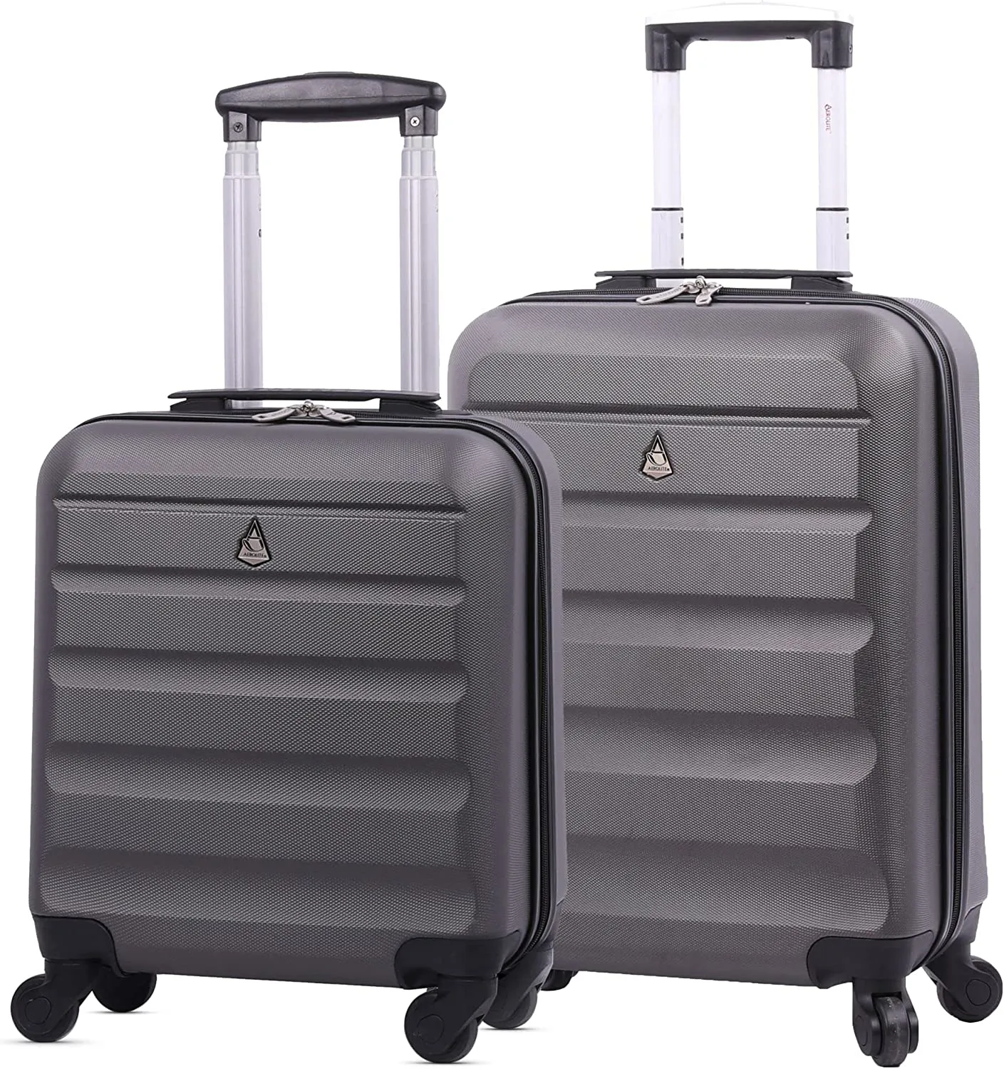 Aerolite 55x38x20cm Emirates Max Size Hard Shell Carry On Hand Cabin Luggage Suitcase 55x38x20 with 4 Wheels,Also Fits Many Other Airlines