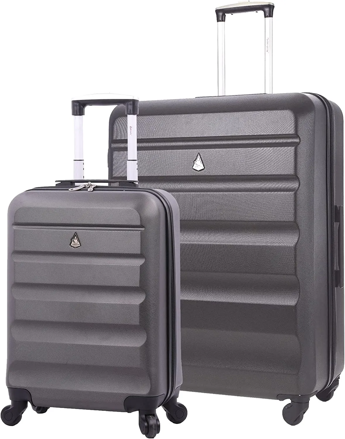 Aerolite 55x38x20cm Emirates Max Size Hard Shell Carry On Hand Cabin Luggage Suitcase 55x38x20 with 4 Wheels,Also Fits Many Other Airlines