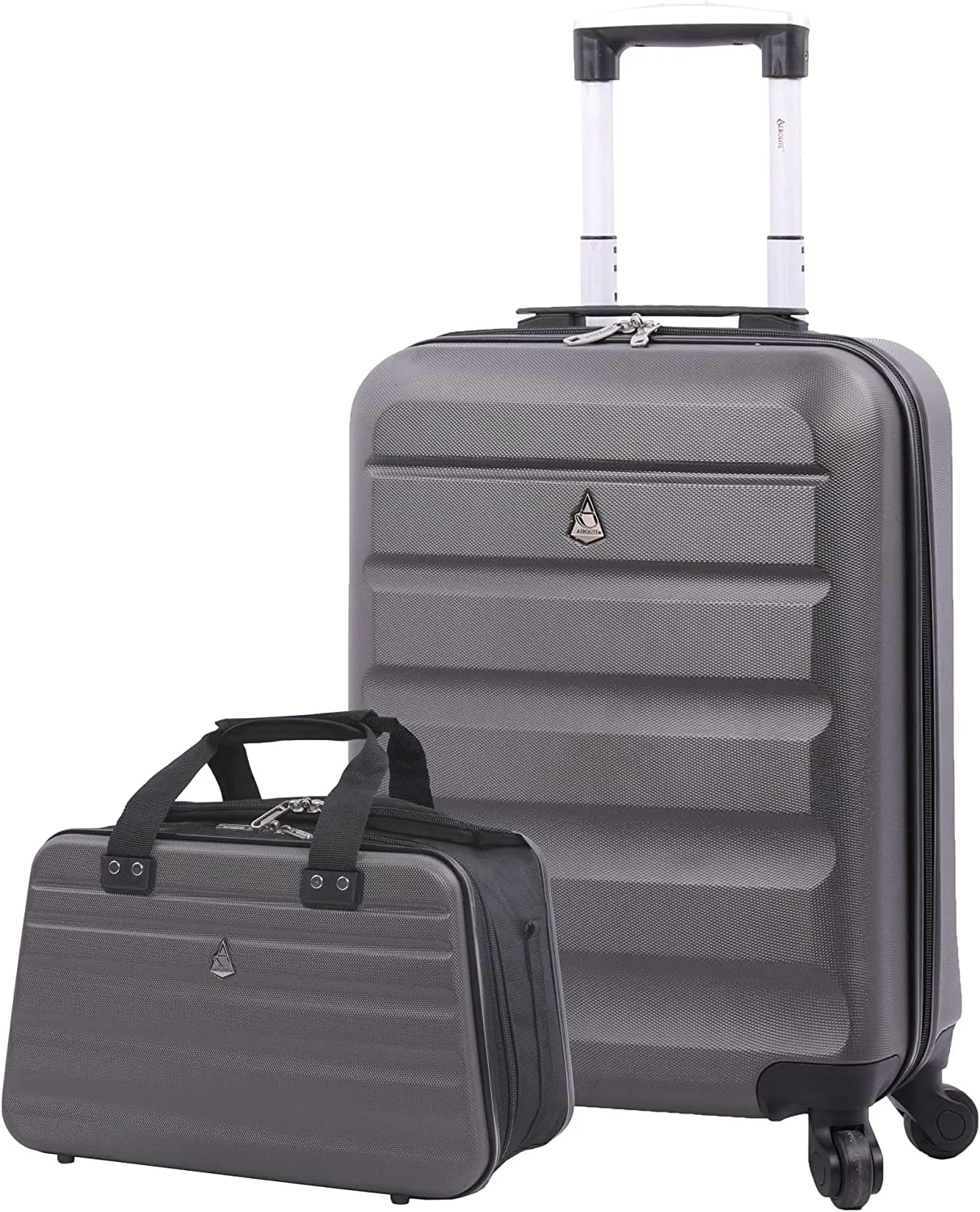Aerolite 55x38x20cm Emirates Max Size Hard Shell Carry On Hand Cabin Luggage Suitcase 55x38x20 with 4 Wheels,Also Fits Many Other Airlines
