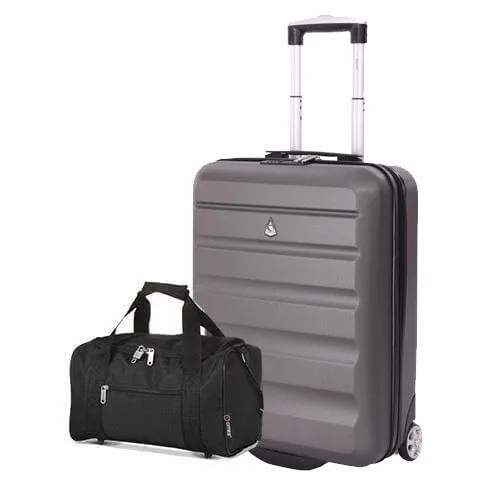 Aerolite (55x40x20cm) Ryanair Maximum Allowance 40L Lightweight Hard Shell Cabin Hand Luggage, Also Approved for easyJet, British Airways, Jet2 and More