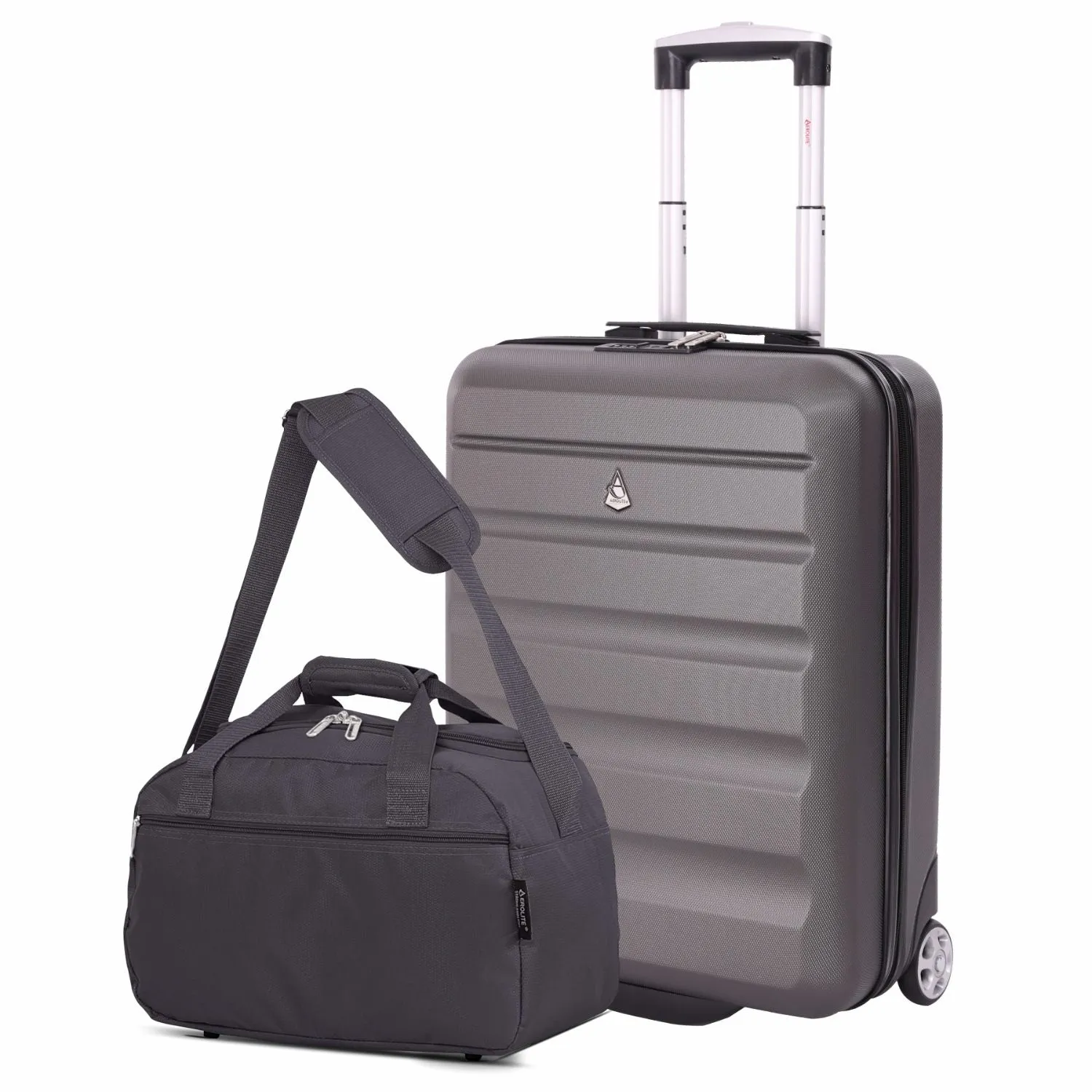 Aerolite (55x40x20cm) Ryanair Maximum Allowance 40L Lightweight Hard Shell Cabin Hand Luggage, Also Approved for easyJet, British Airways, Jet2 and More