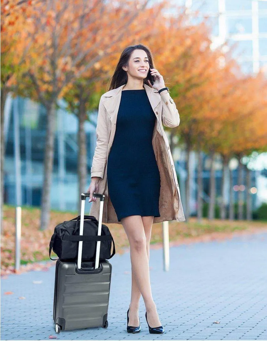 Aerolite (55x40x20cm) Ryanair Maximum Allowance 40L Lightweight Hard Shell Cabin Hand Luggage, Also Approved for easyJet, British Airways, Jet2 and More