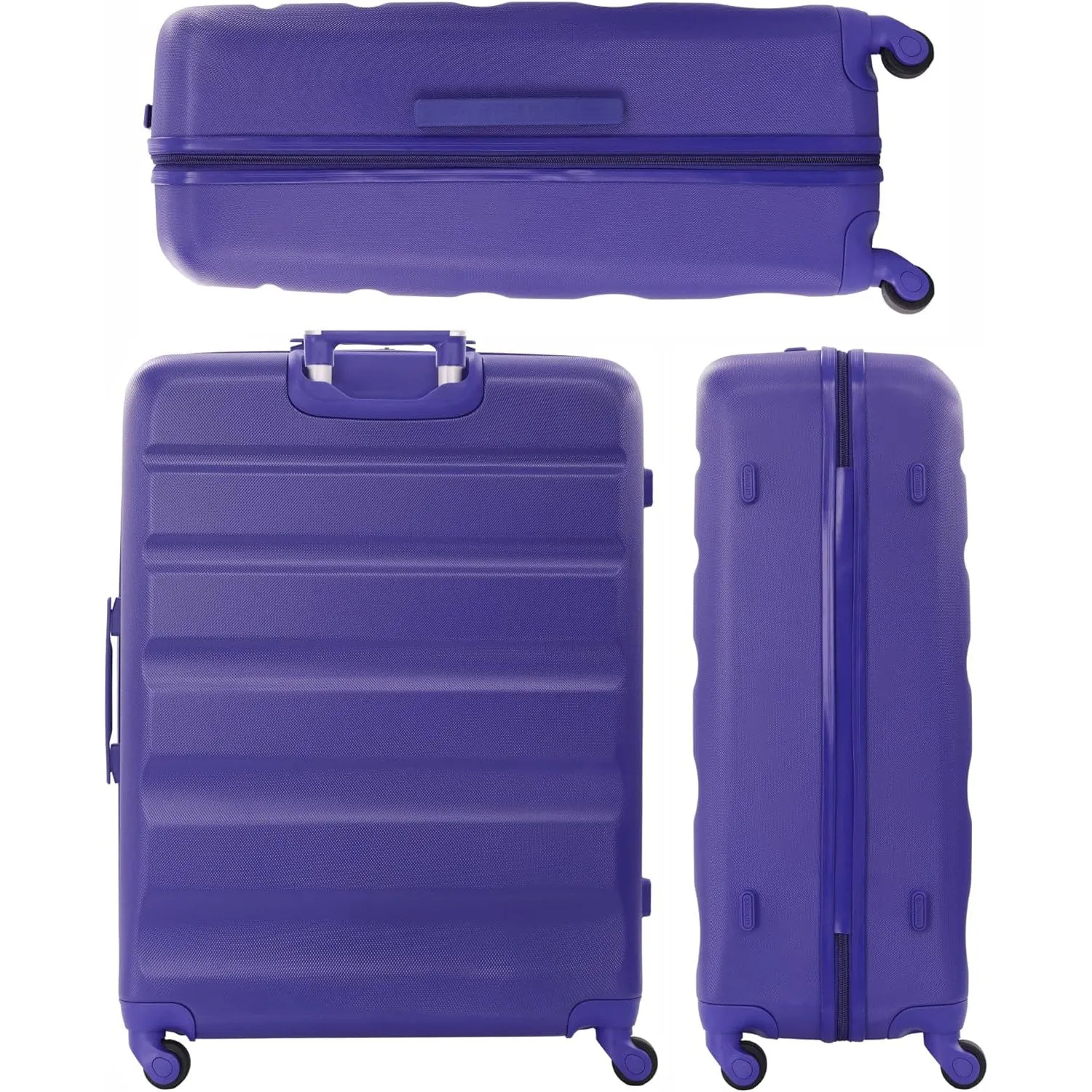 Aerolite Medium 25" Lightweight Hard Shell Luggage Suitcase with 4 Spinner Wheels for 360 Degree Manoeuvrability, 69x50x27cm