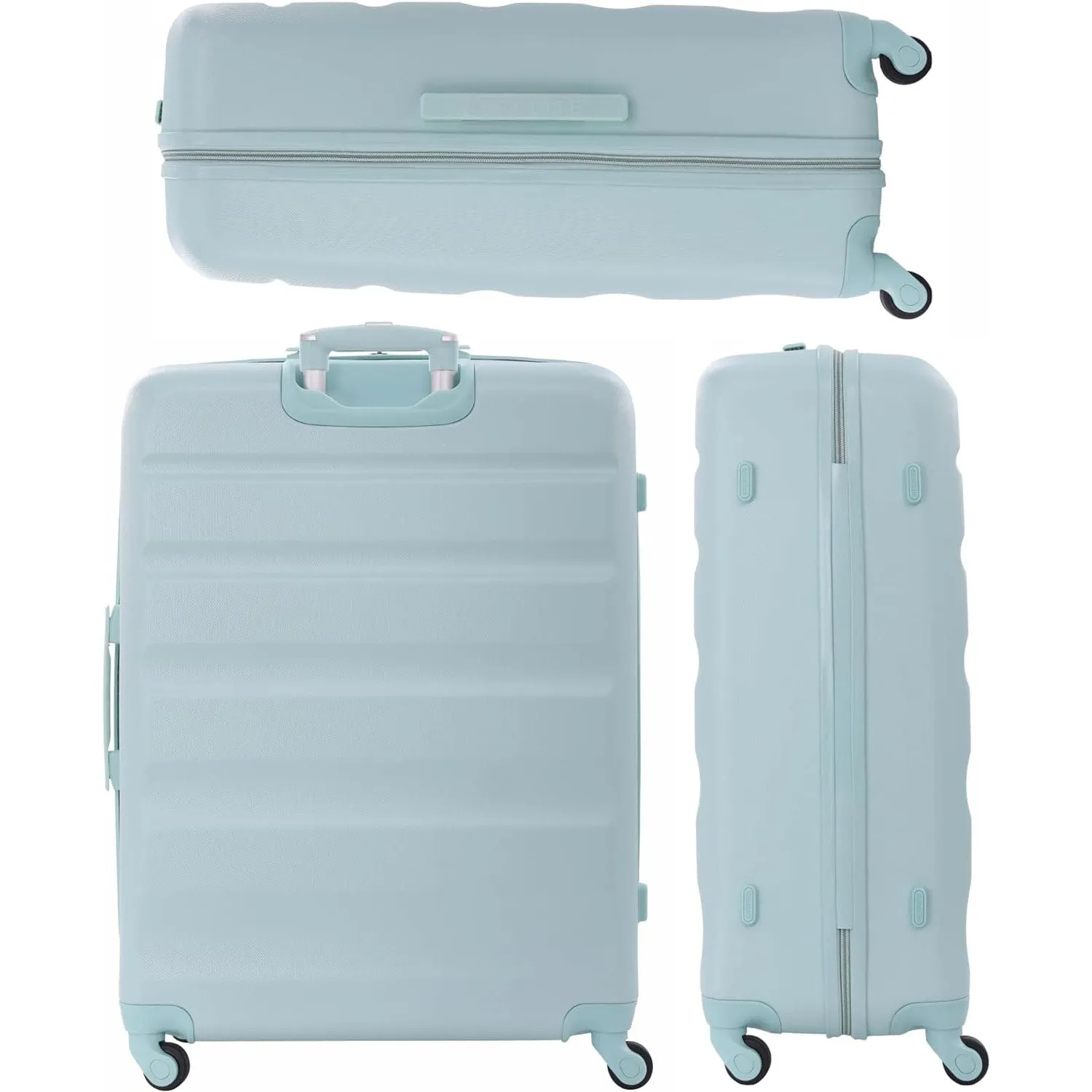 Aerolite Medium 25" Lightweight Hard Shell Luggage Suitcase with 4 Spinner Wheels for 360 Degree Manoeuvrability, 69x50x27cm