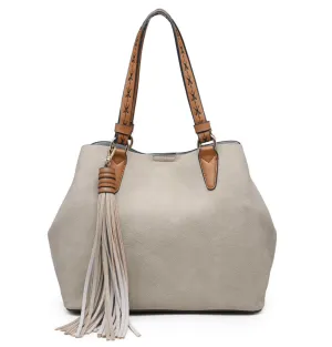 Aliza 2 in 1 Light Stone Satchel