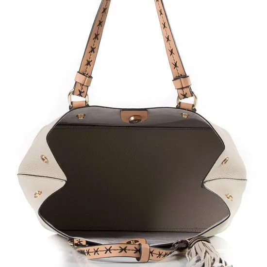 Aliza 2 in 1 Light Stone Satchel