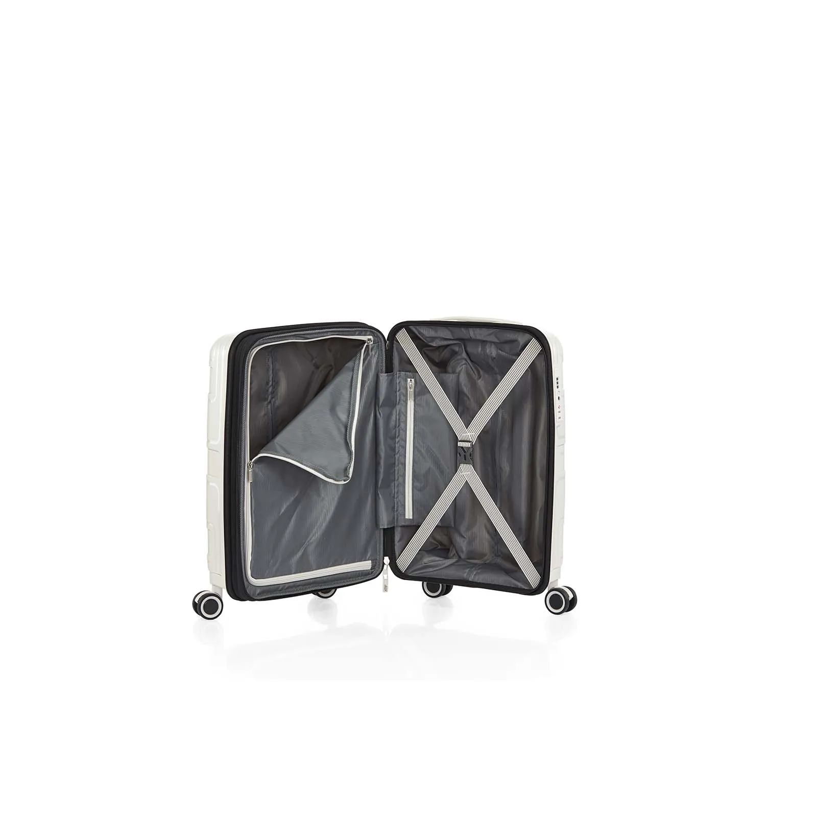 American Tourister Light Max 55cm Carry-On Suitcase Off-White