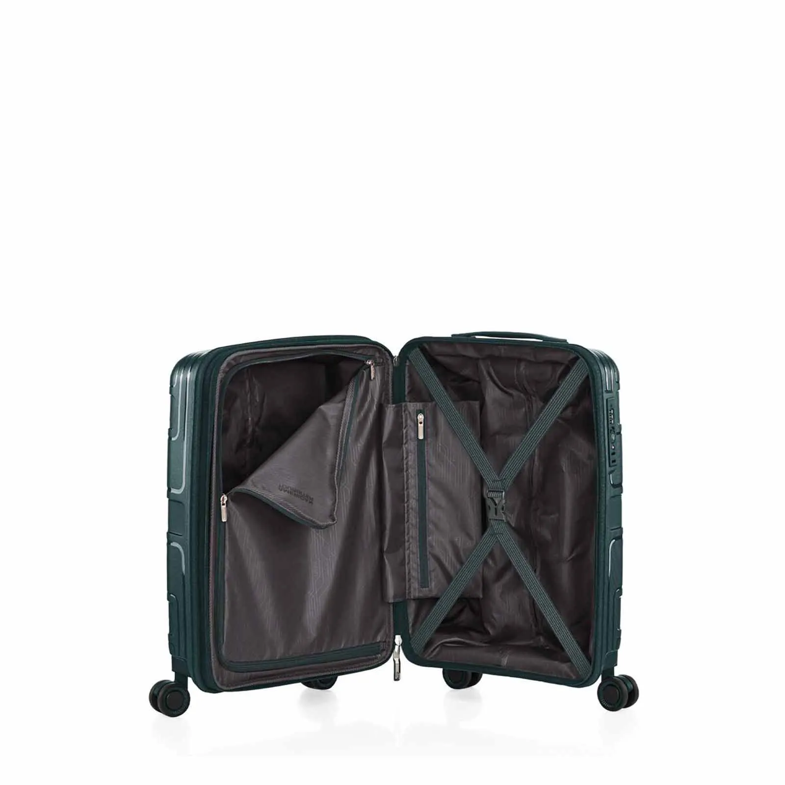 American Tourister Light Max 55cm Carry-On Suitcase Varsity Green