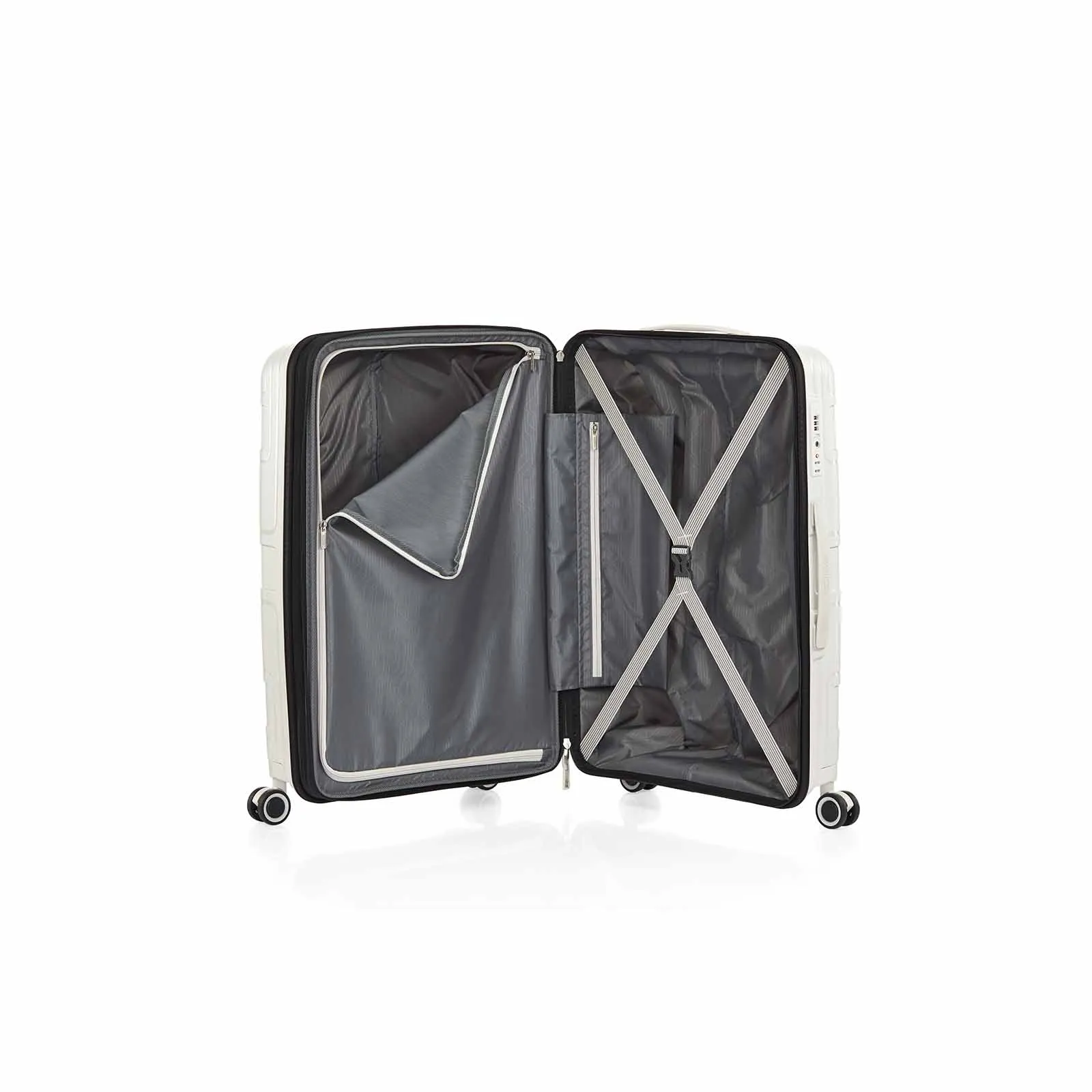 American Tourister Light Max 69cm Suitcase Off-White