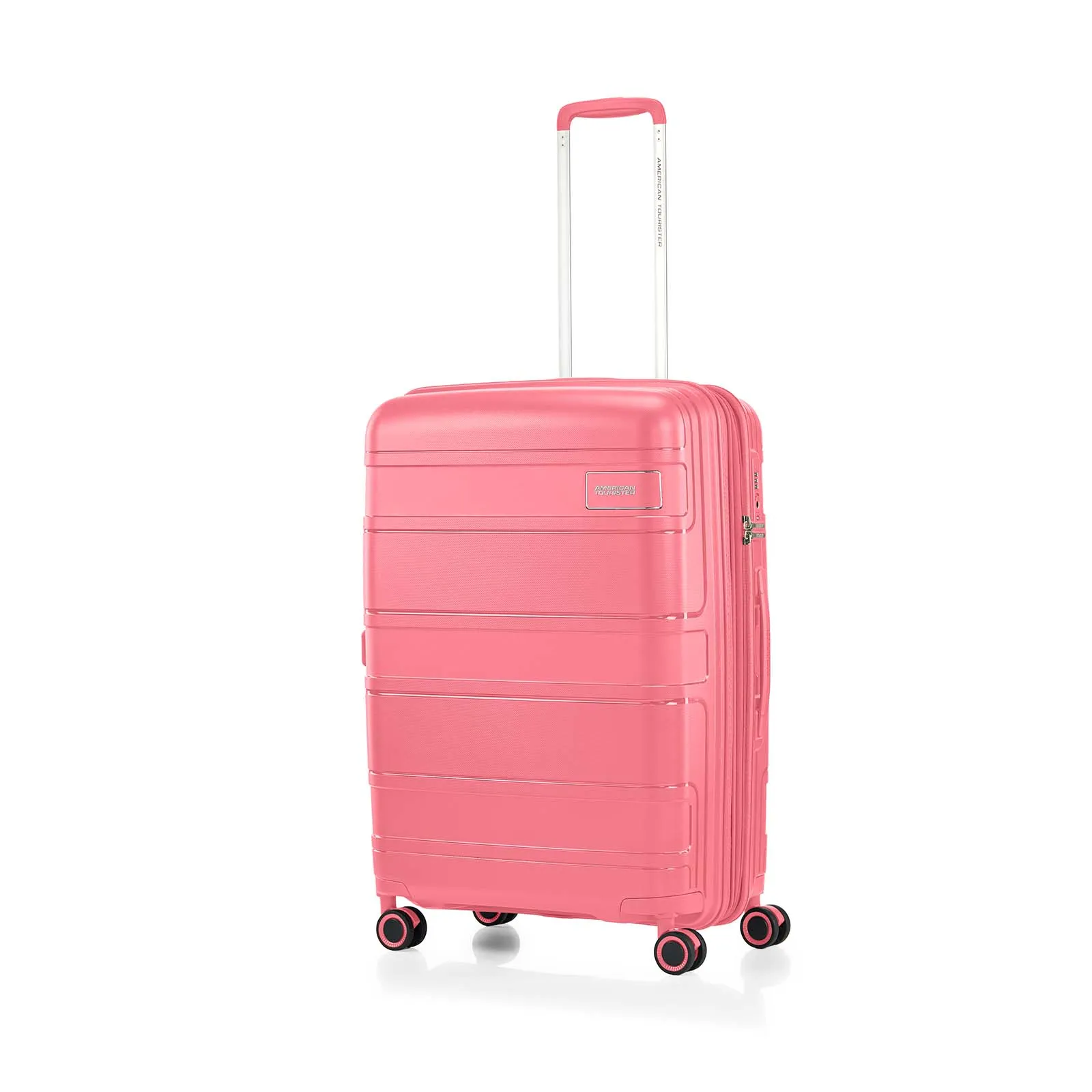 American Tourister Light Max 69cm Suitcase Pink Blush