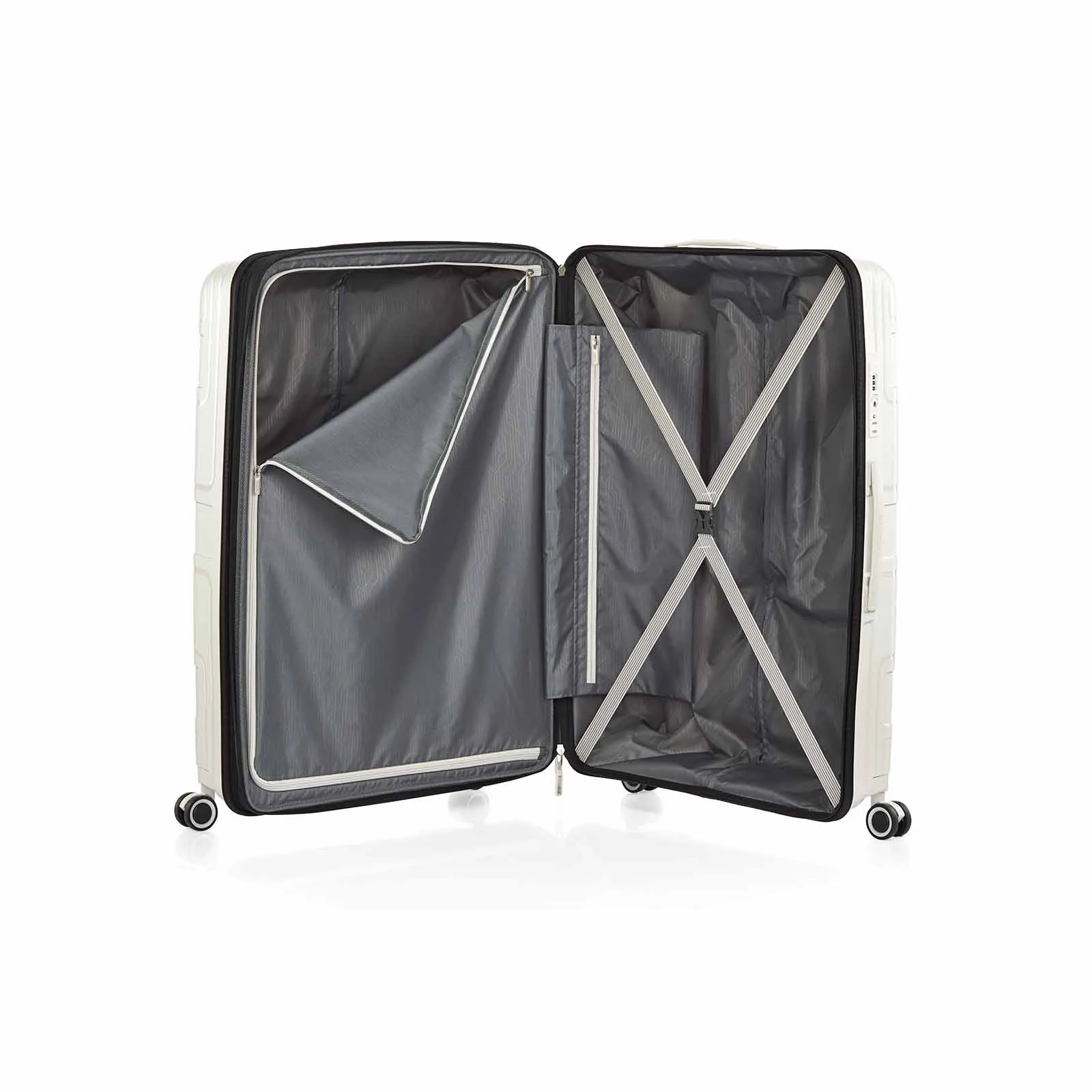 American Tourister Light Max 82cm Suitcase Off-White