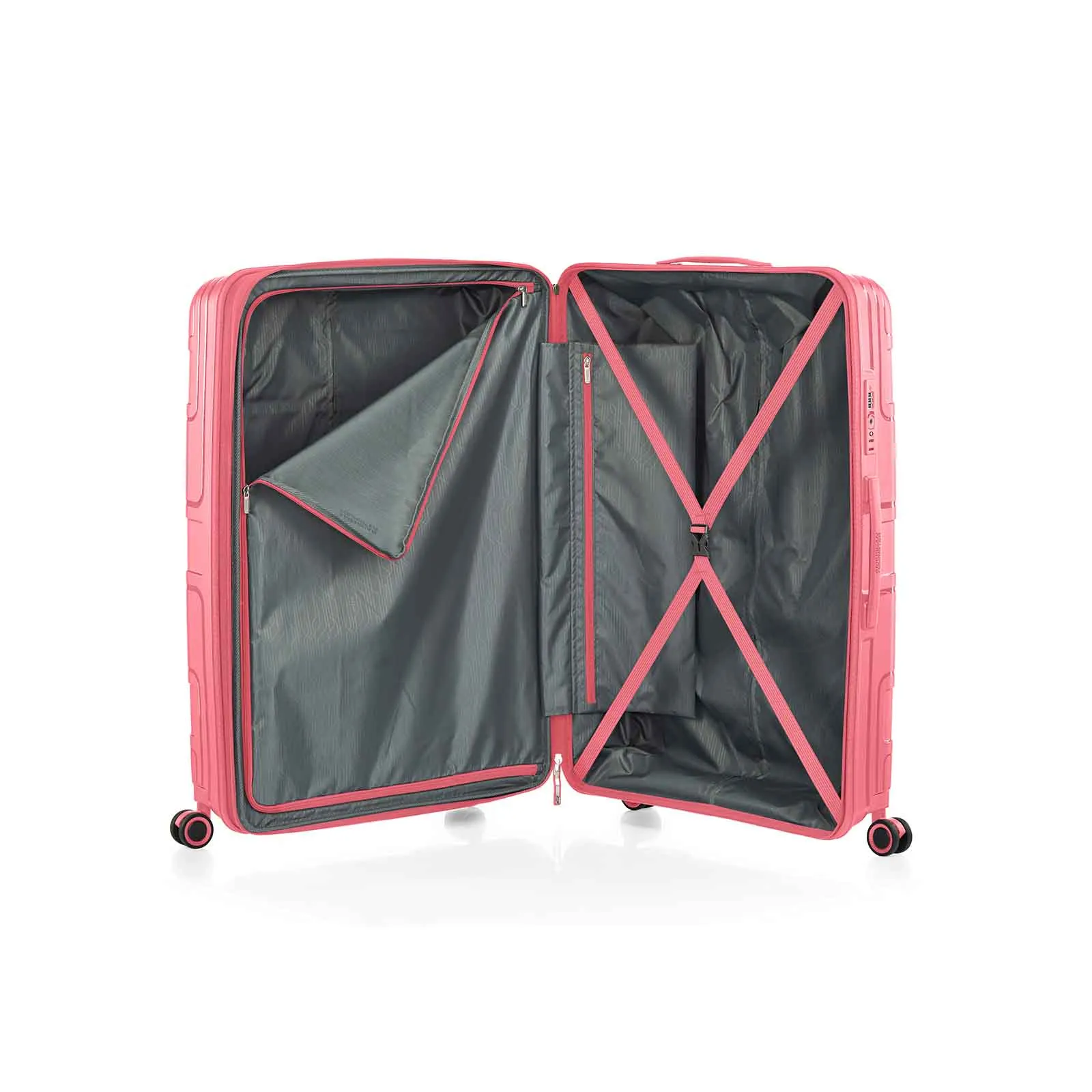 American Tourister Light Max 82cm Suitcase Pink Blush