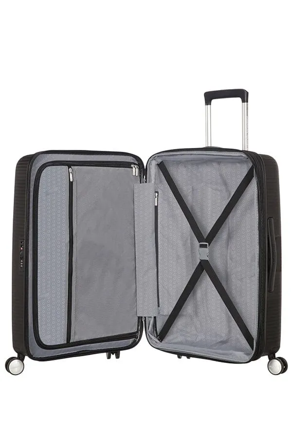 American Tourister Soundbox 4 Wheel 67 cm Medium Spinner Expandable Suitcase
