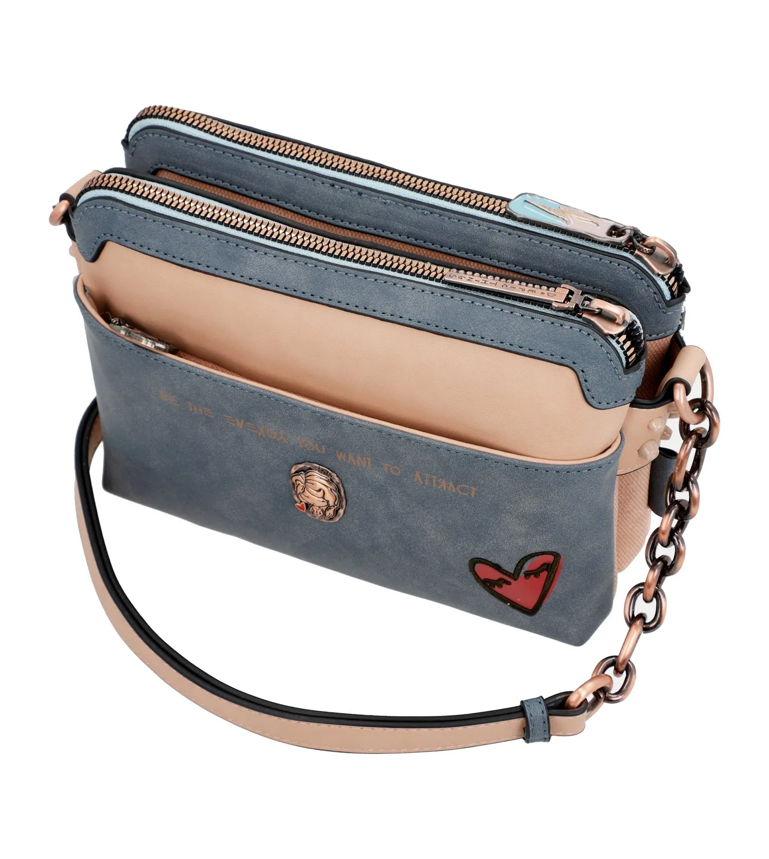 Anekke Fun & Music Fancy Triple Compartment Handbag