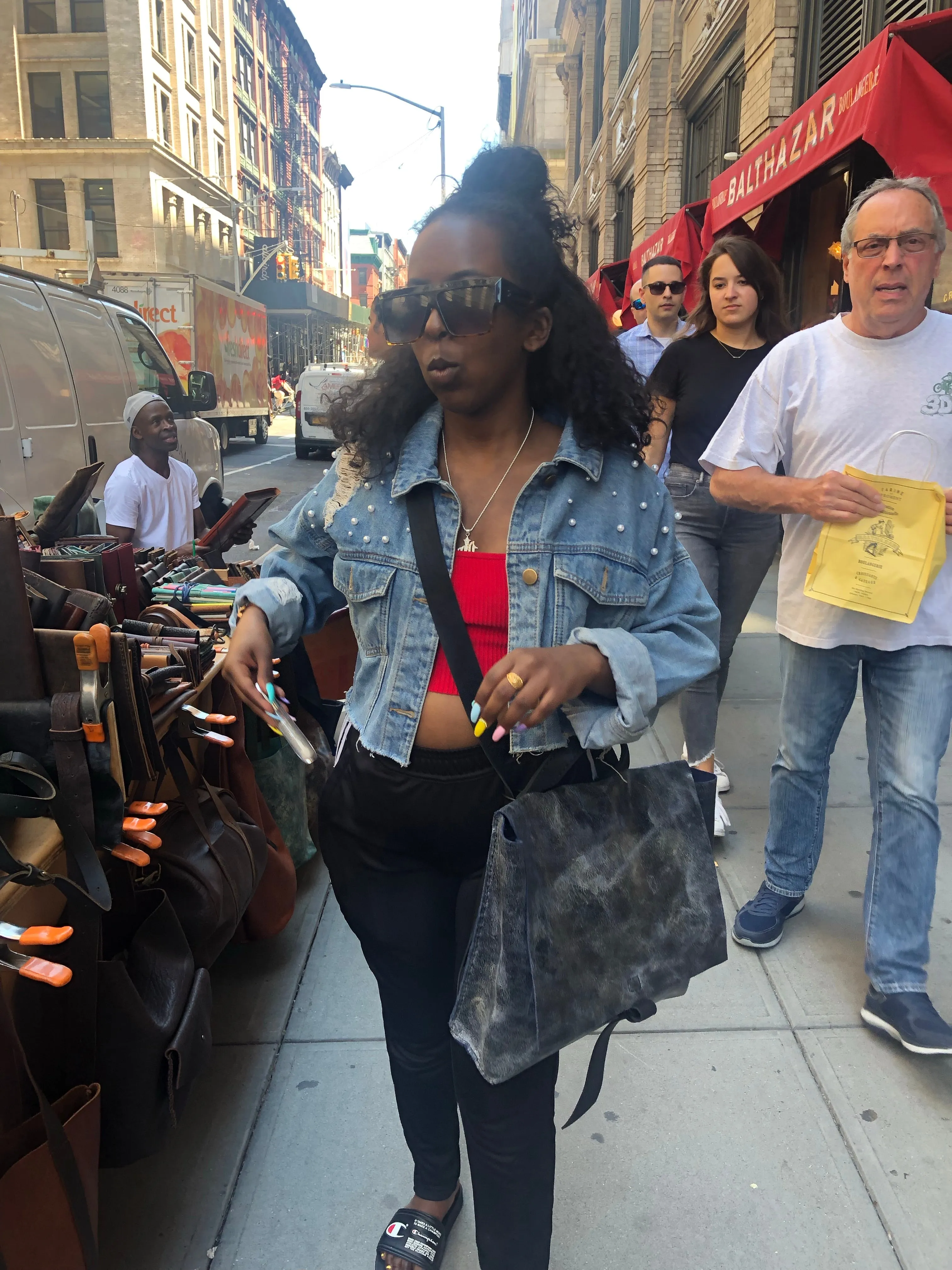 Backpack convertible / Lightweight leather Cross body bag and back pack / Soft leather handle / Custom made