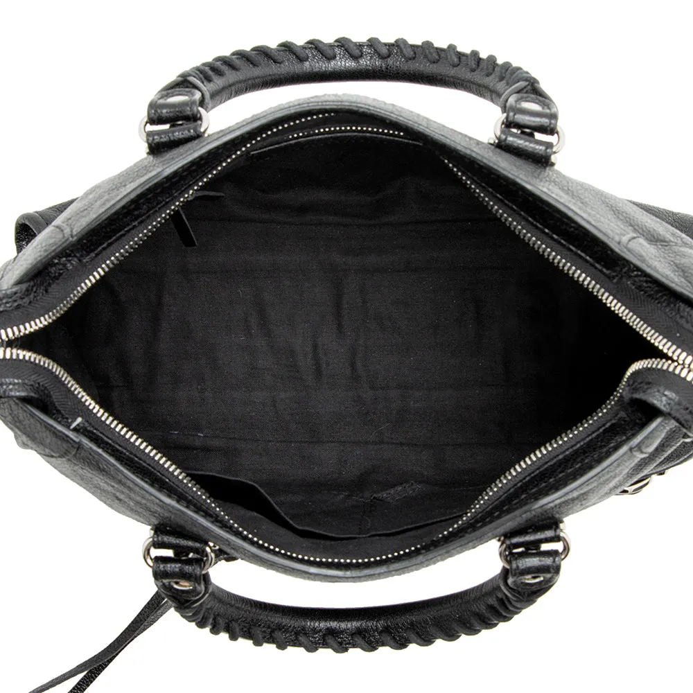 Balenciaga Chevre Metallic Edge City Small Satchel (SHF-21084)