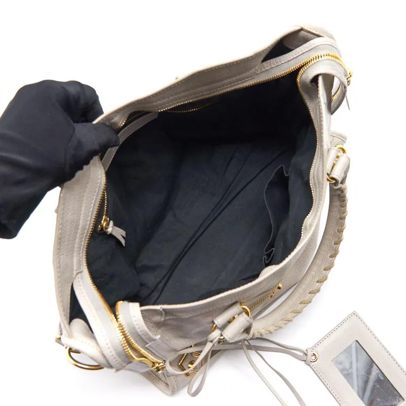 Balenciaga Classic Metallic Edge City White