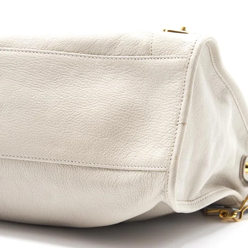 Balenciaga Classic Metallic Edge City White