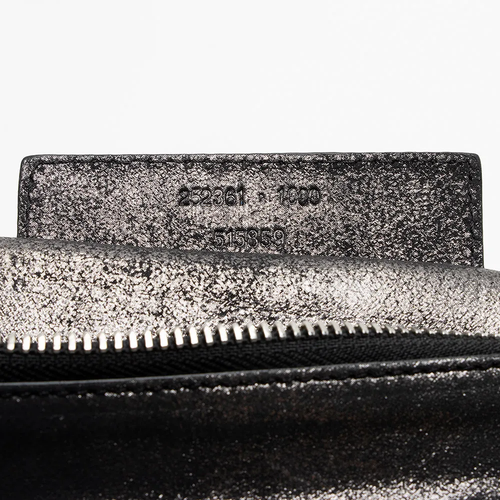 Balenciaga Metallic Calfskin Milky Way Papier Clutch (SHF-21705)